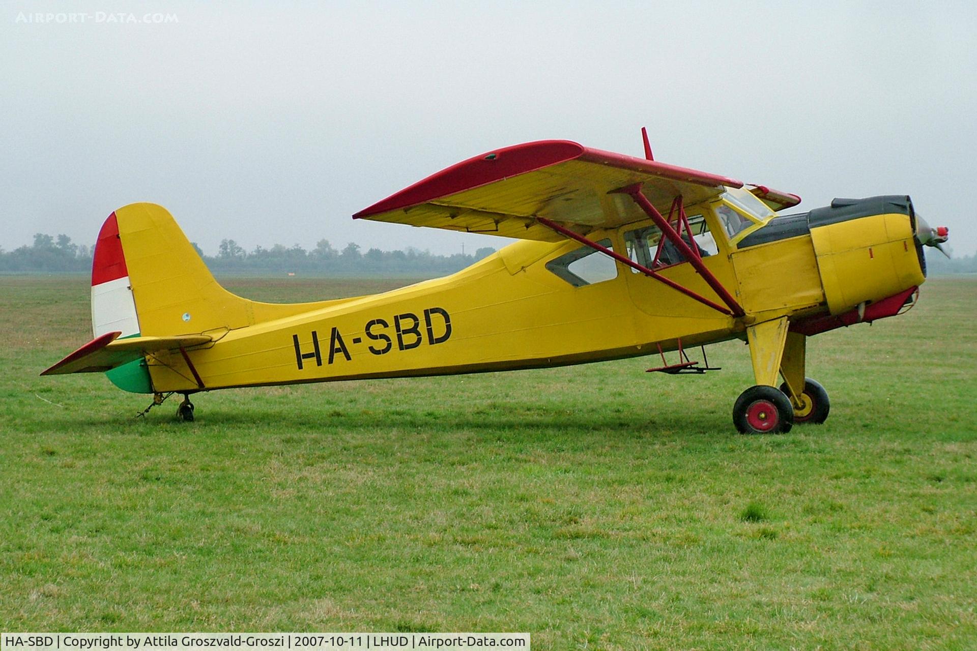 HA-SBD, 1967 PZL-Okecie PZL-101A Gawron C/N 107230, LHUD - Szeged Airport, Hungary
