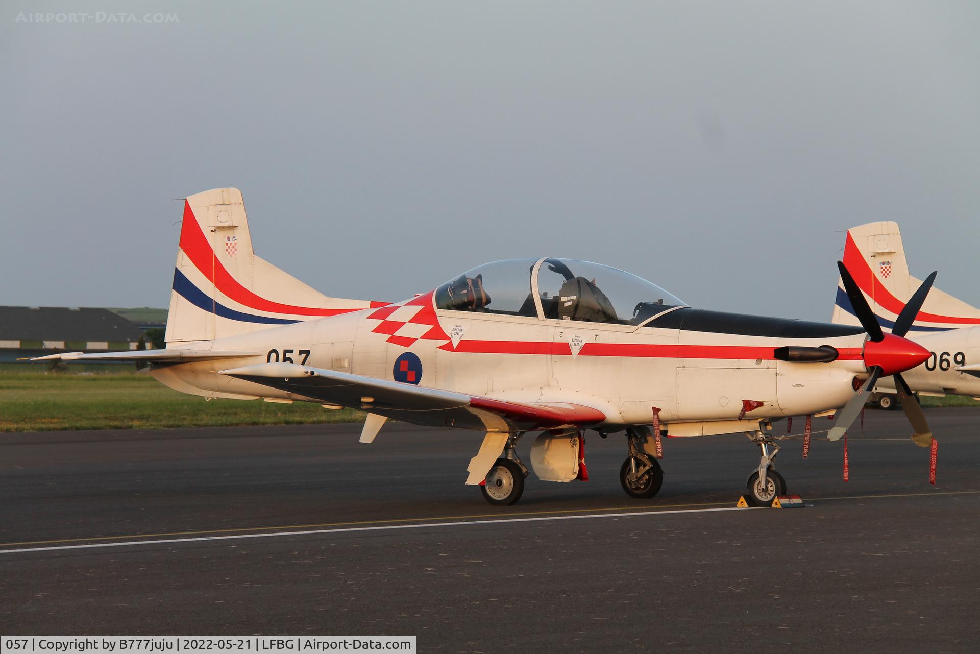 057, Pilatus PC-9M C/N 620, during Cognac Airshow 2022