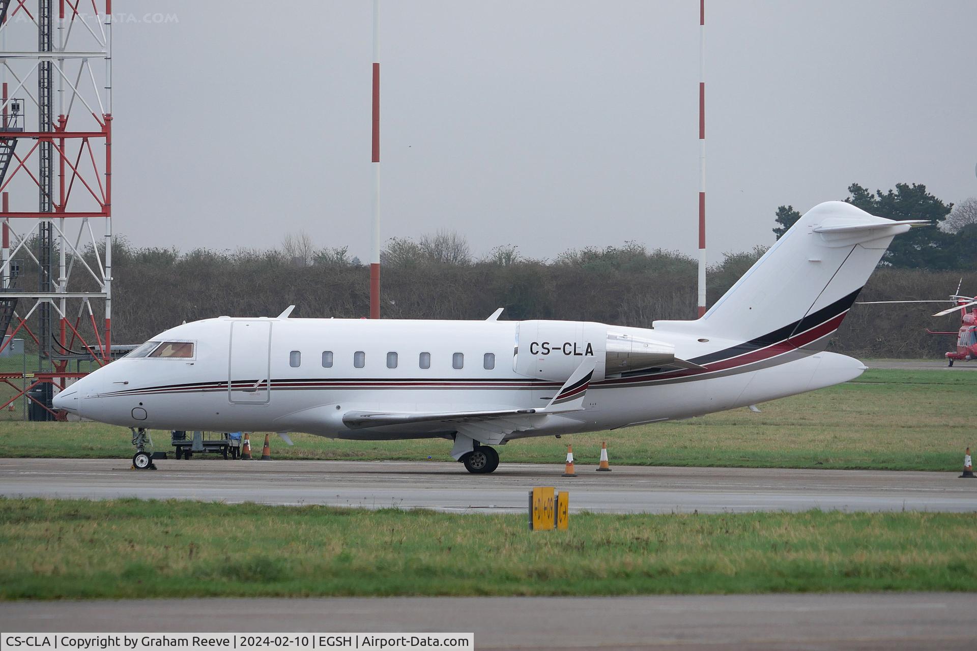 CS-CLA, Bombardier CL-600 Challenger 604/605 C/N 6183, Parked at Norwich.