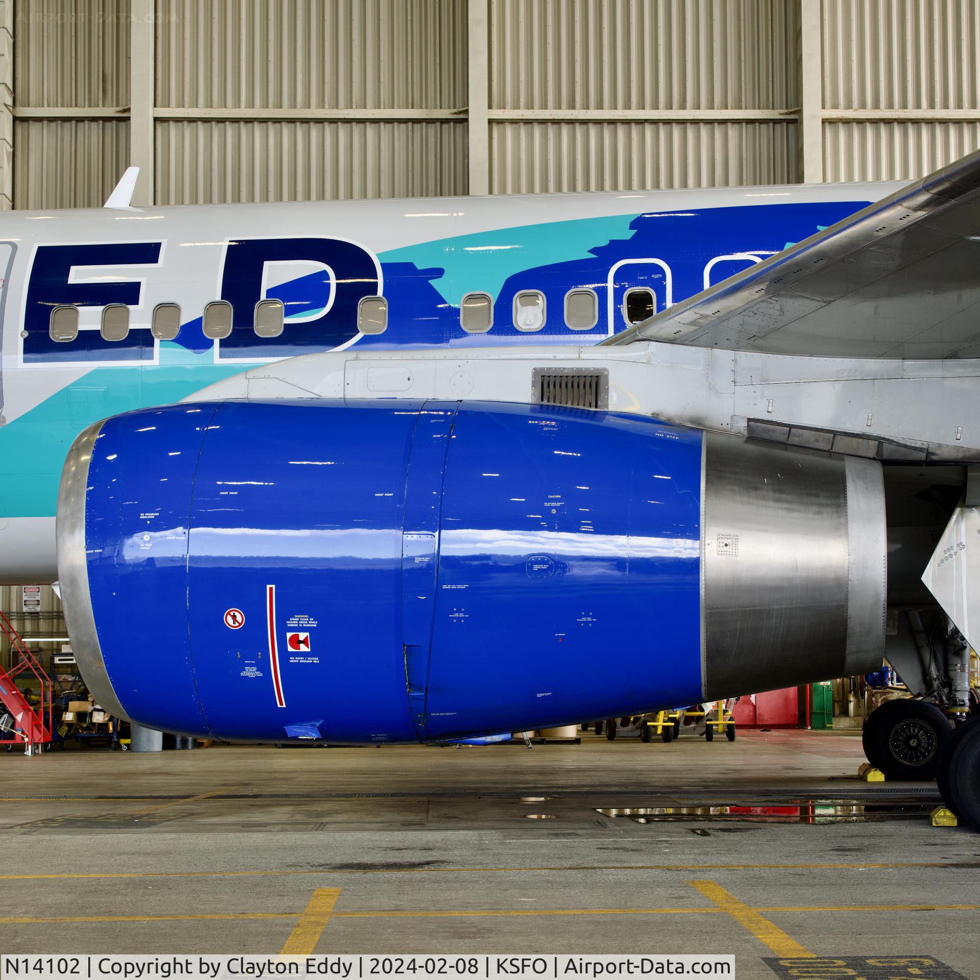 N14102, 1994 Boeing 757-224 C/N 27292, SFO 2024.