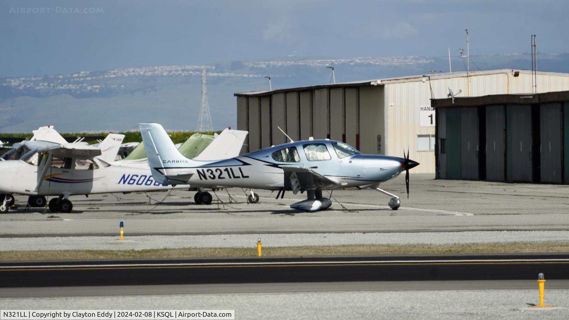 N321LL, 2023 Cirrus SR22T C/N 8704, San Carlos Airport in California 2024.