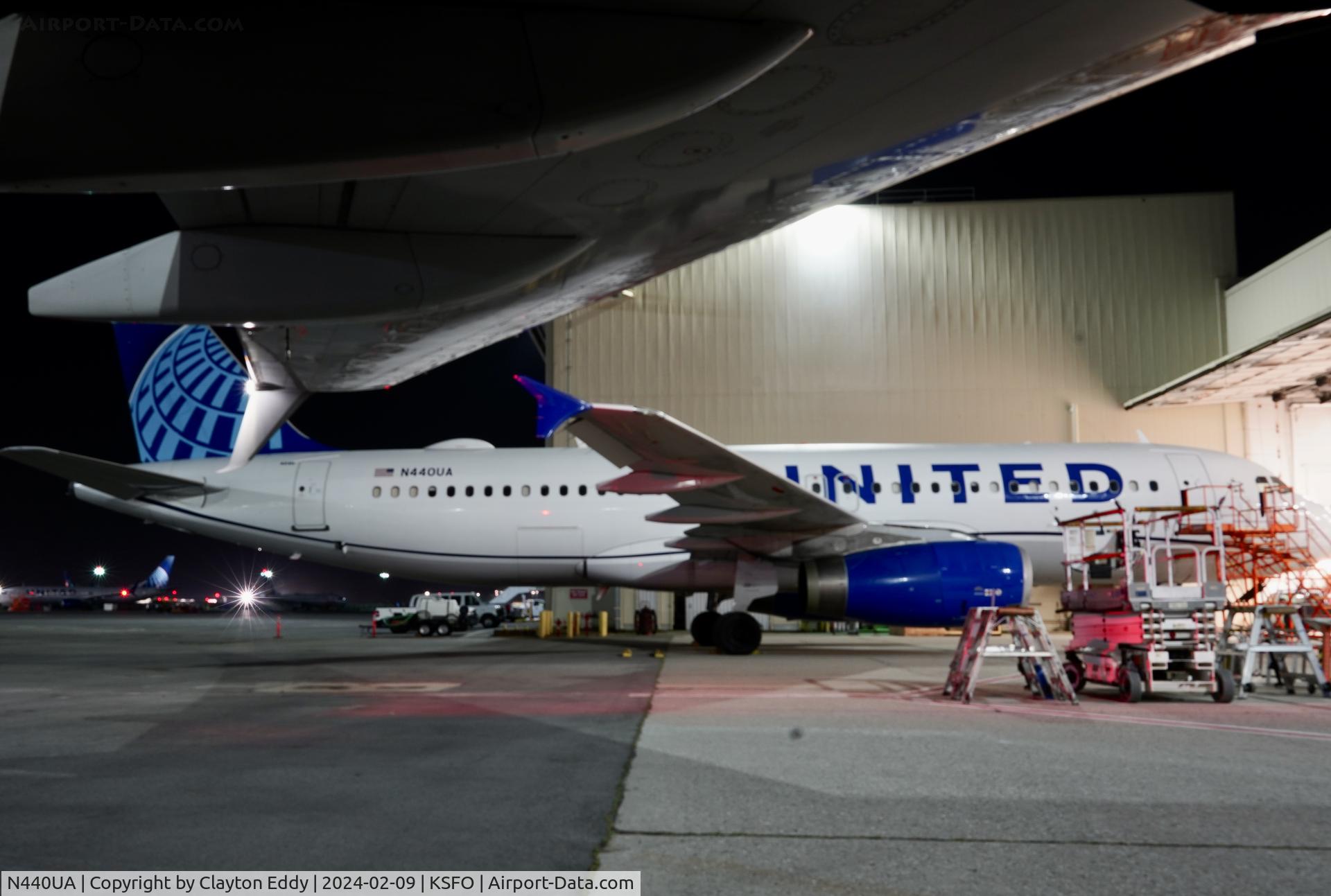 N440UA, 1997 Airbus A320-232 C/N 702, SFO 2024.