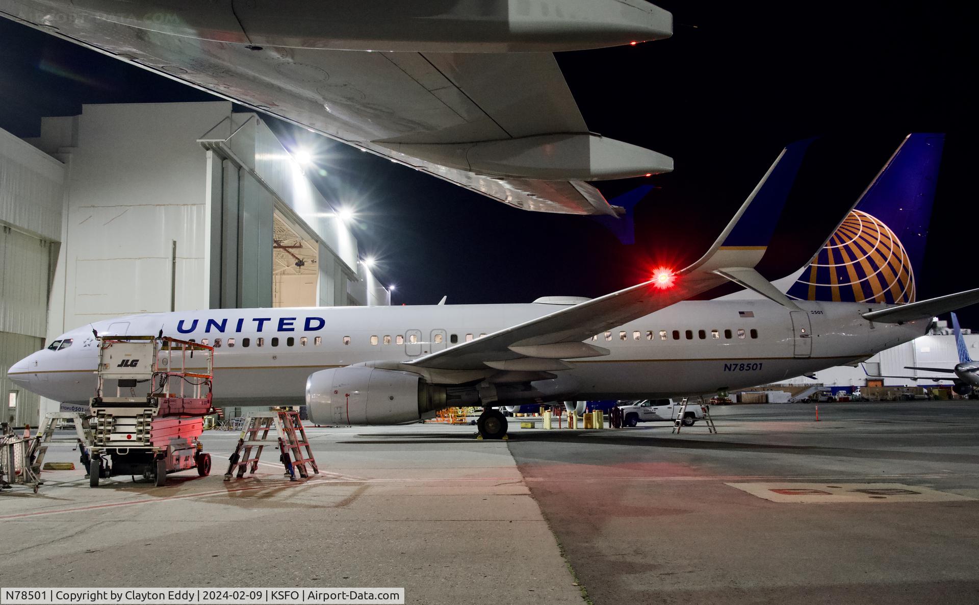 N78501, 2006 Boeing 737-824 C/N 31602, SFO 2024.