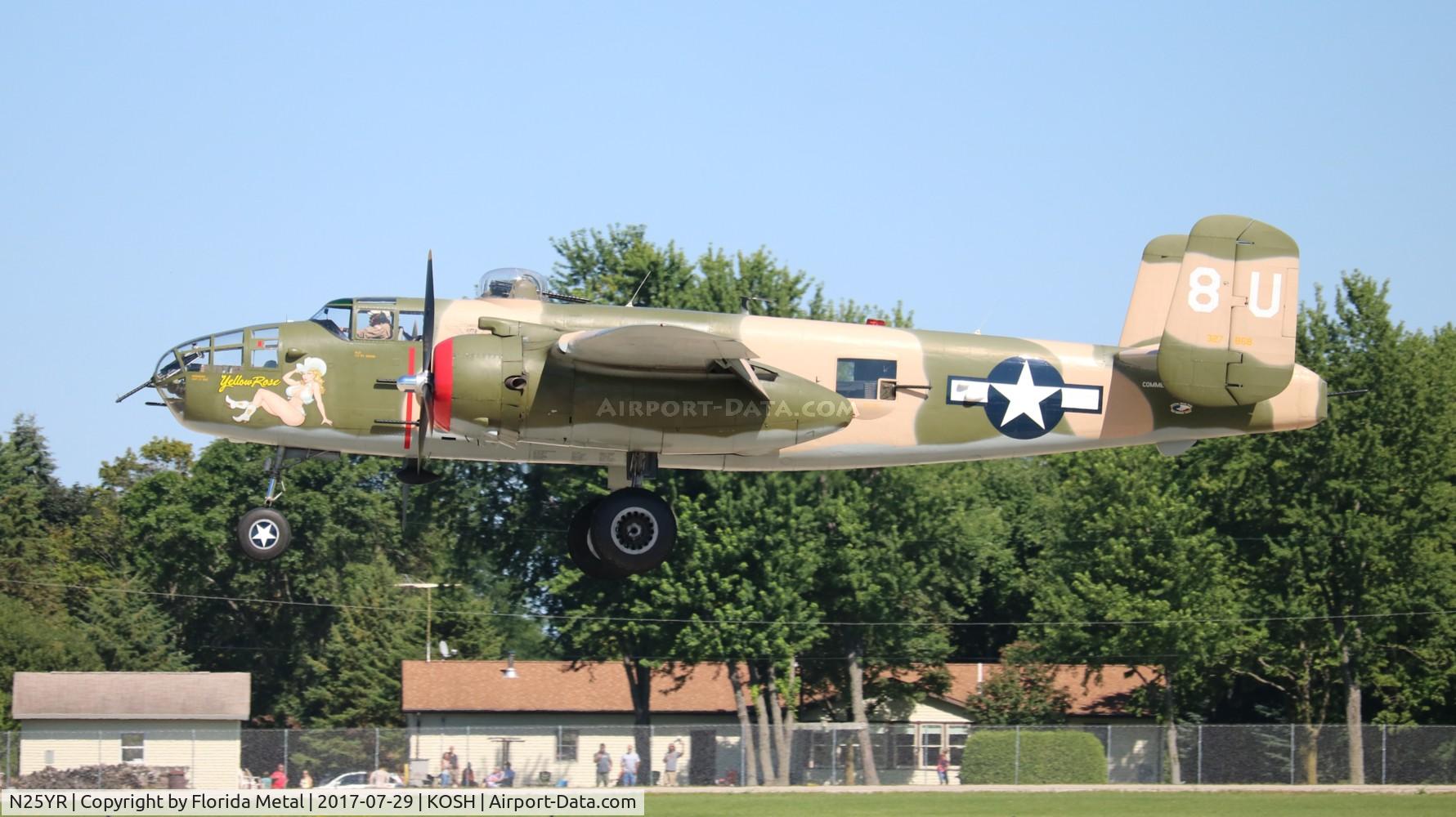 N25YR, 1943 North American TB-25N Mitchell C/N 108-34881, B-25 Yellow Rose zx