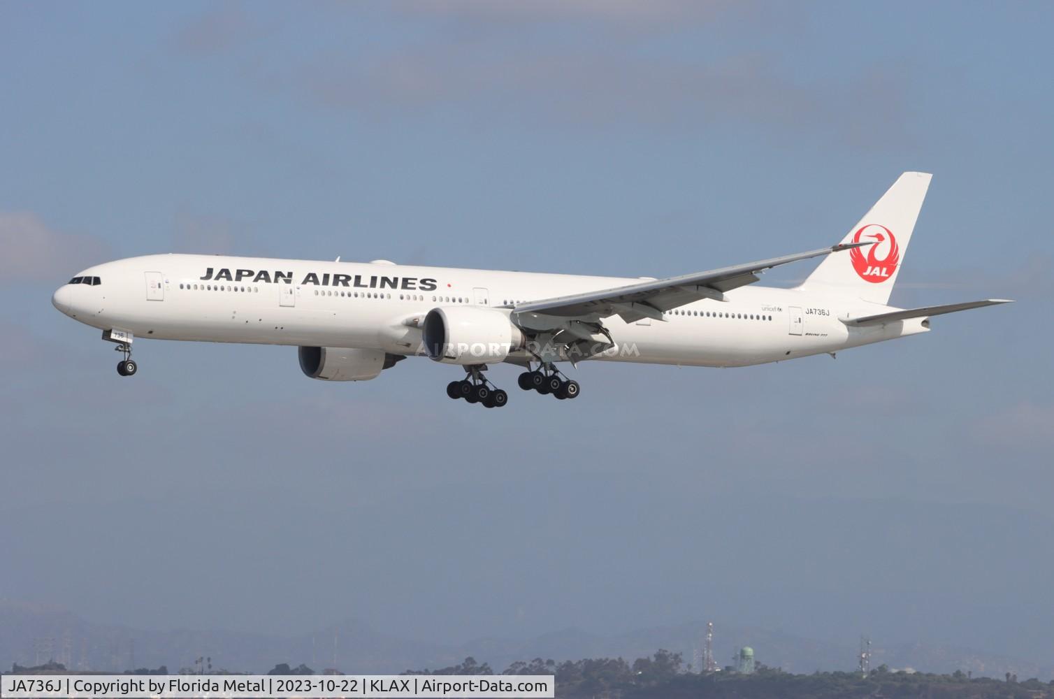 JA736J, 2006 Boeing 777-346/ER C/N 32435, JAL 773 zx HND-LAX