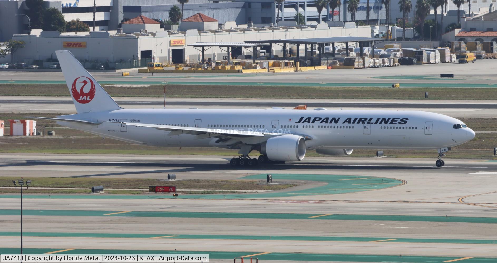 JA741J, 2009 Boeing 777-346/ER C/N 36128, JAL 773 zx LAX-RJTT