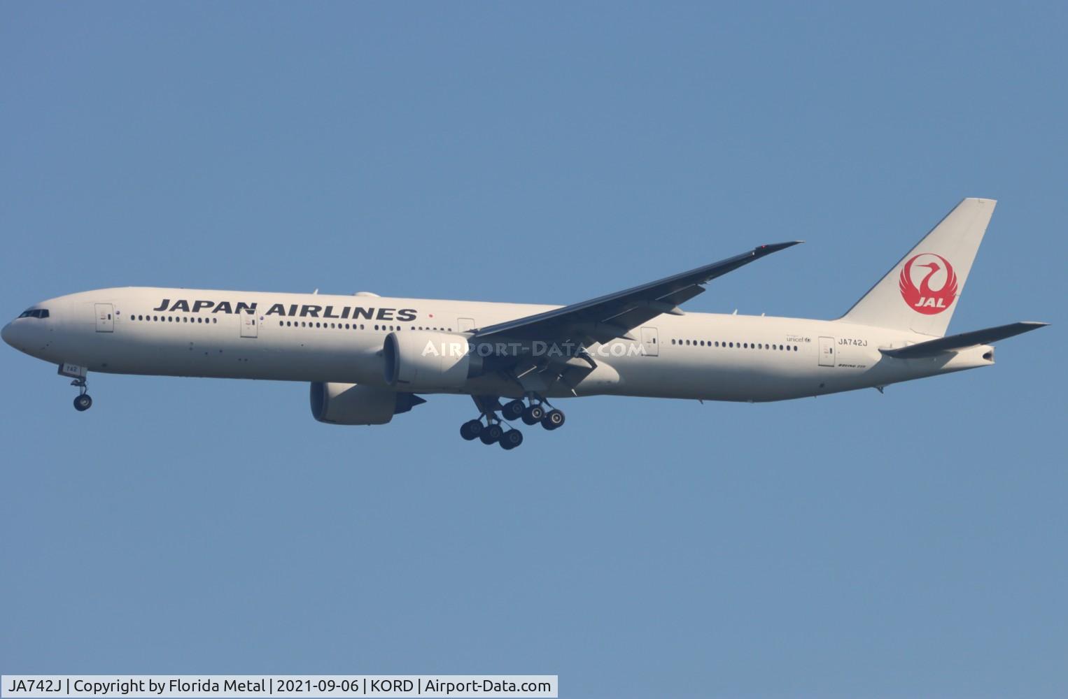JA742J, 2009 Boeing 777-346/ER C/N 36129, JAL 773 zx RJAA-ORD