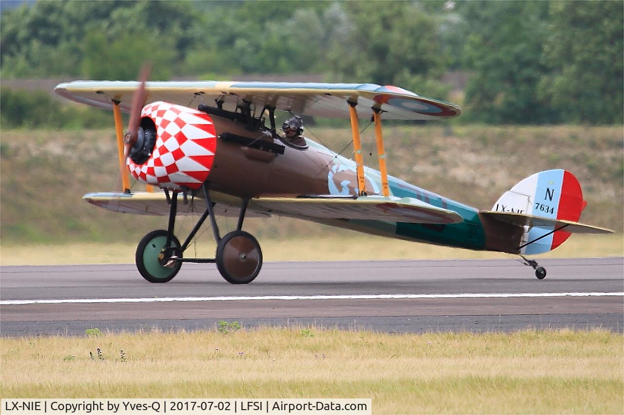 LX-NIE, 2011 Nieuport 28 C.1 Replica C/N 100, Nieuport 28 C.1 Replica, Taxiing rwy 29, St Dizier-Robinson Air Base 113 (LFSI)