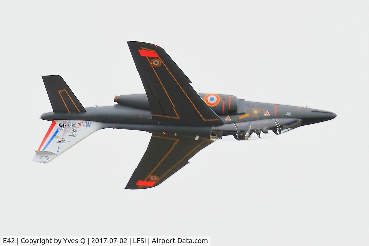 E42, Dassault-Dornier Alpha Jet E C/N E42, Dassault-Dornier Alpha Jet 1B, On display, St Dizier-Robinson Air Base 113 (LFSI)