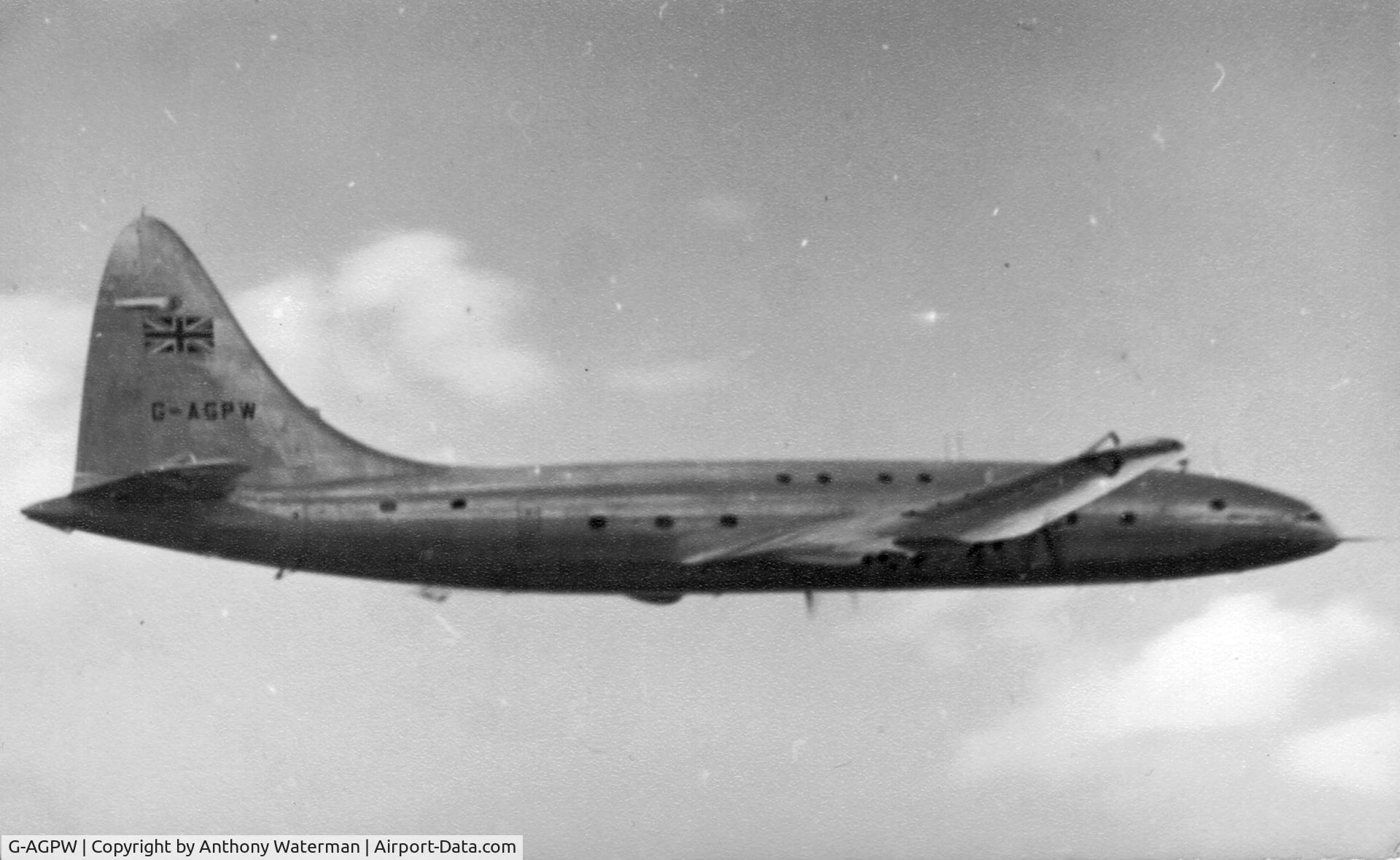 G-AGPW, 1949 Bristol 167 Brabazon MK.1 C/N 12759, In flight c1950