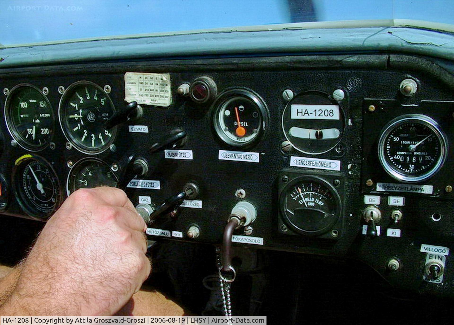 HA-1208, 1976 Scheibe SF-25C Falke C/N 44156, LHSY - Szombathely Airport, Hungary