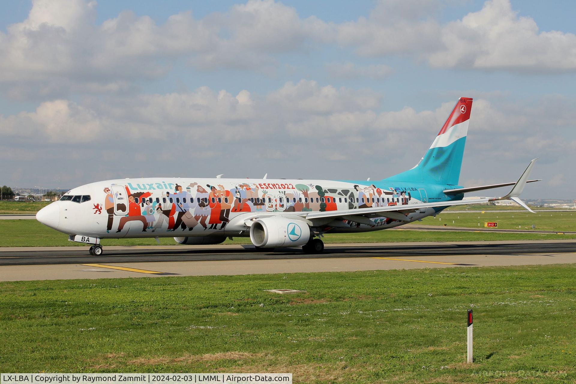 LX-LBA, 2015 Boeing 737-8C9 C/N 43537, B737-800 LX-LBA sporting Esch2022 livery for Luxair
