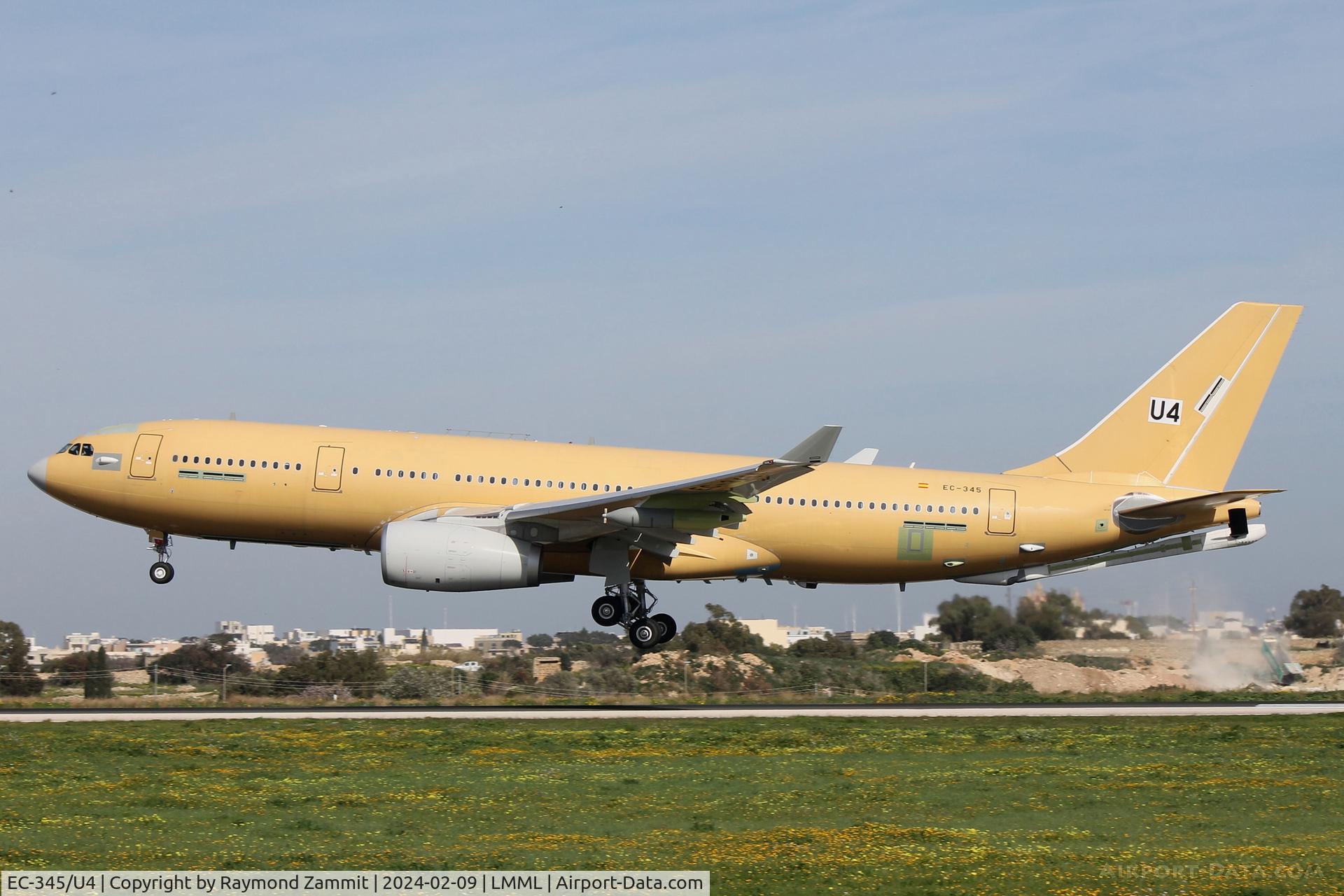 EC-345/U4, , A330MRTT EC-345/U4 of United Arab Emirates Air Force landing in Malta for painting at AC Malta. The aircraft will carry registration 1303.