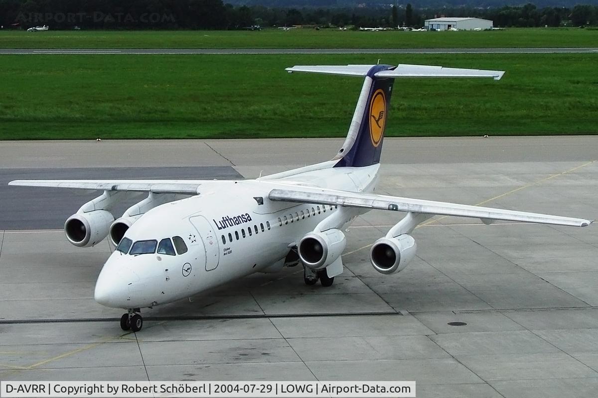 D-AVRR, 1997 BAE Systems Avro 146-RJ85 C/N E.2317, D-AVRR @ LOWG 2004