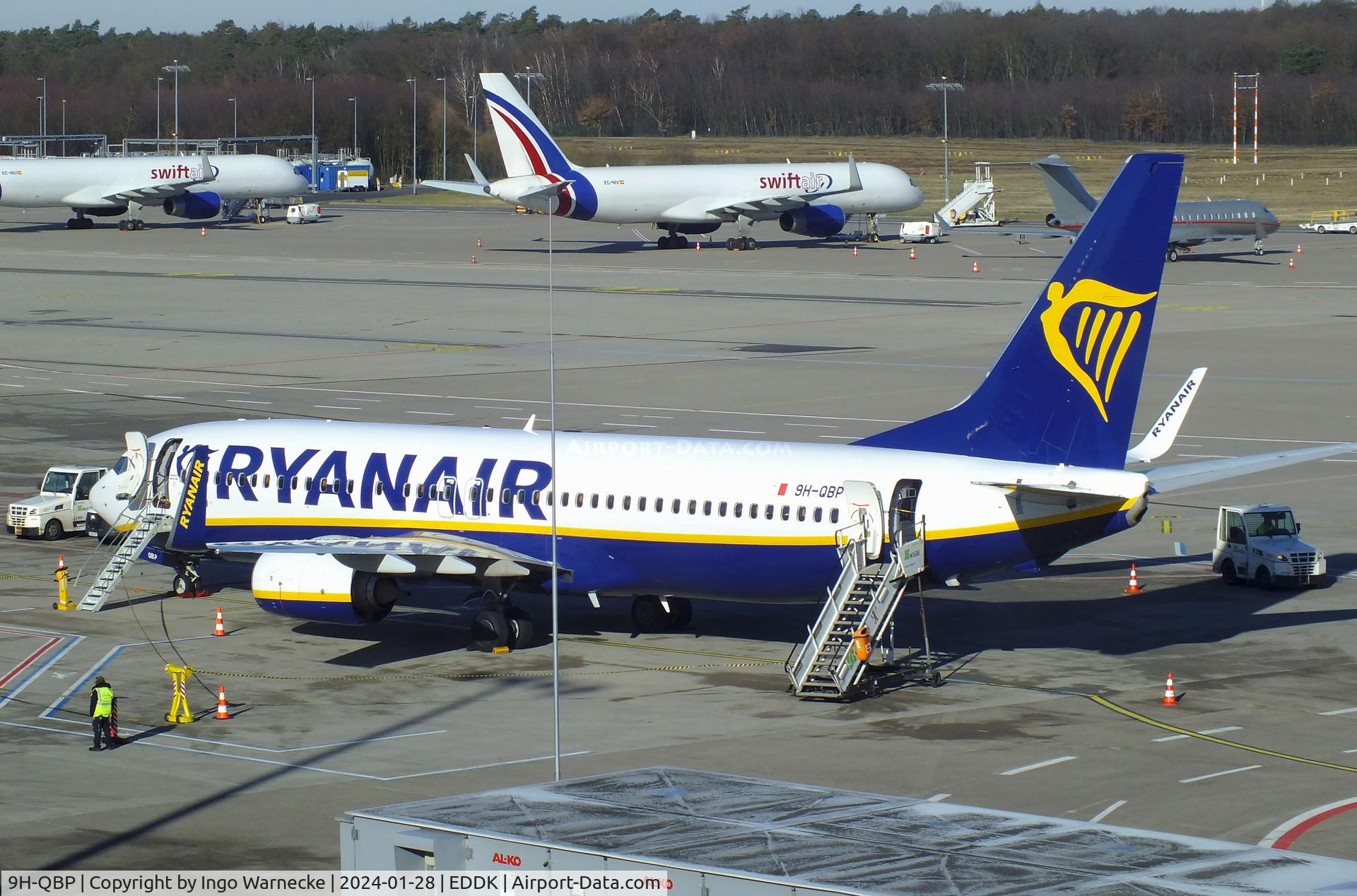 9H-QBP, 2016 Boeing 737-8AS C/N 44715, Boeing 737-8AS of Ryanair at Köln/Bonn (Cologne / Bonn) airport