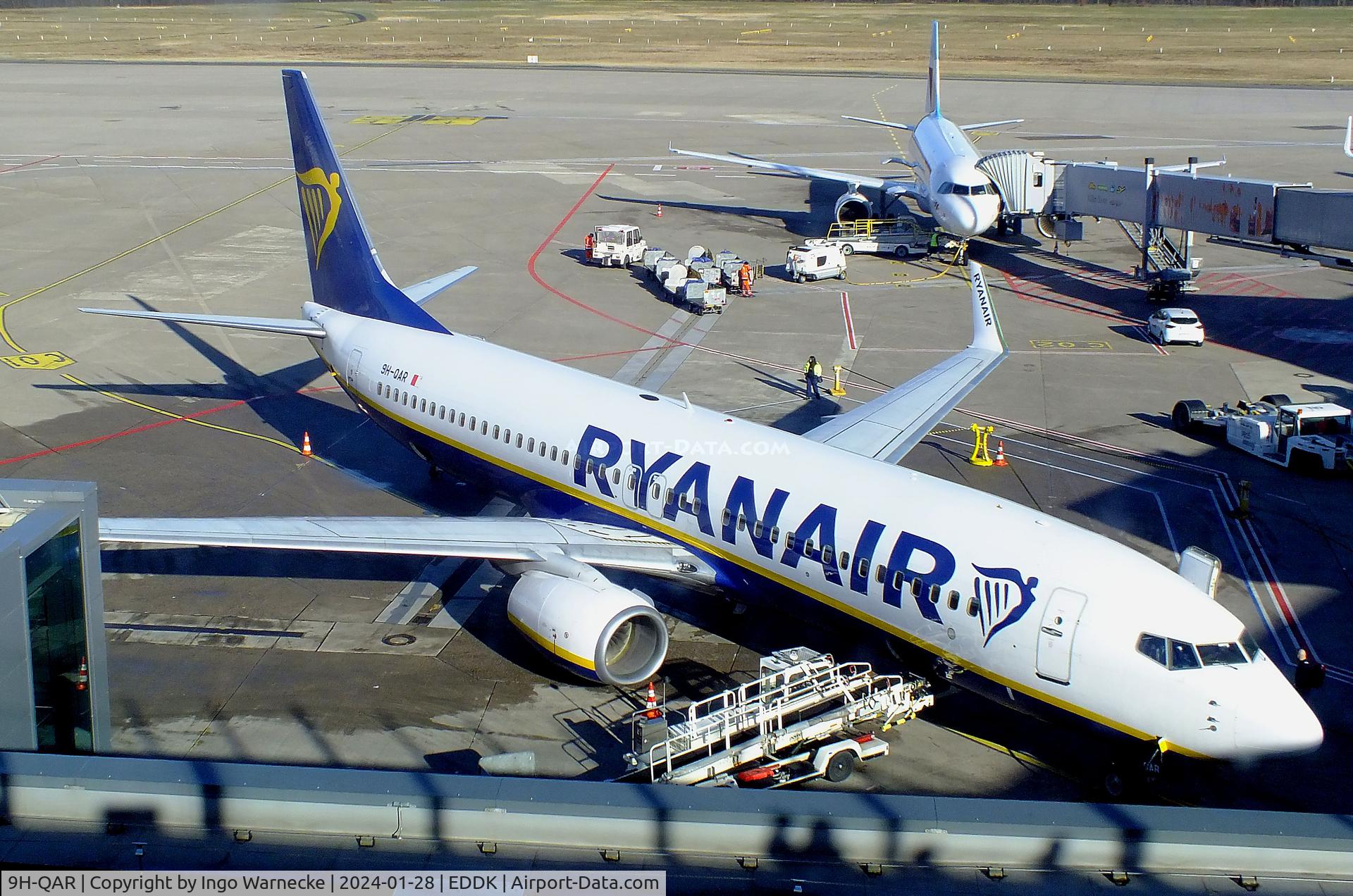 9H-QAR, 2015 Boeing 737-8AS C/N 44692, Boeing 737-8AS of Ryanair at Köln/Bonn (Cologne / Bonn) airport