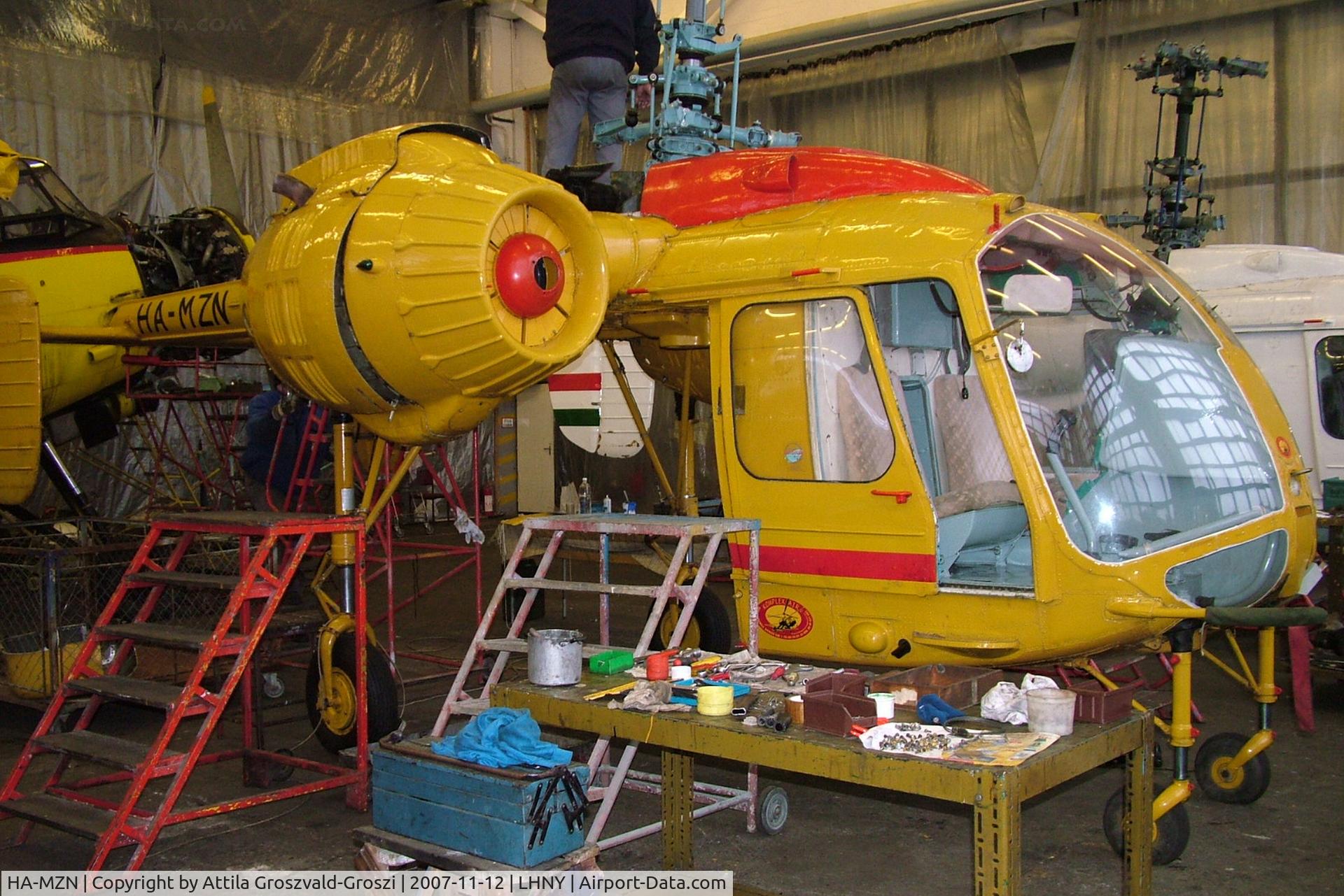 HA-MZN, 1974 Kamov Ka-26 Hoodlum C/N 7404712, LHNY - Nyíregyháza Airport, Hungary