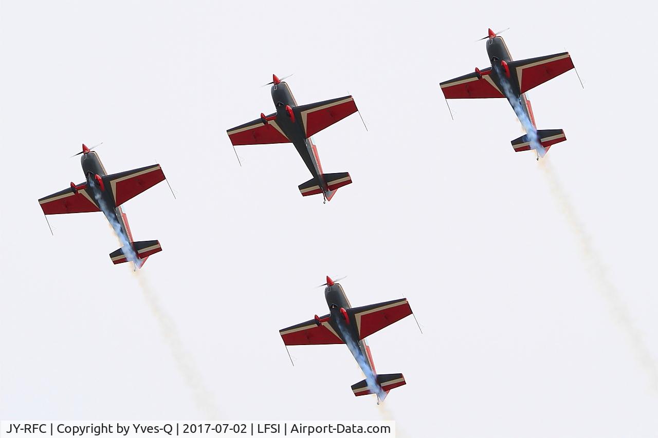 JY-RFC, 2007 Extra EA-300 C/N 1241, Extra EA-300LP, Royal Jordanian aerobatic team, On display, St Dizier-Robinson Air Base (LFSI)