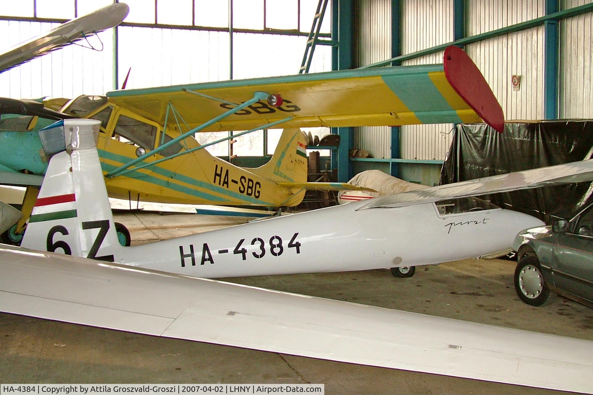 HA-4384, 1977 PZL-Bielsko SZD-30 Pirat C/N S-08.36, LHNY - Nyíregyháza Airport, Hungary