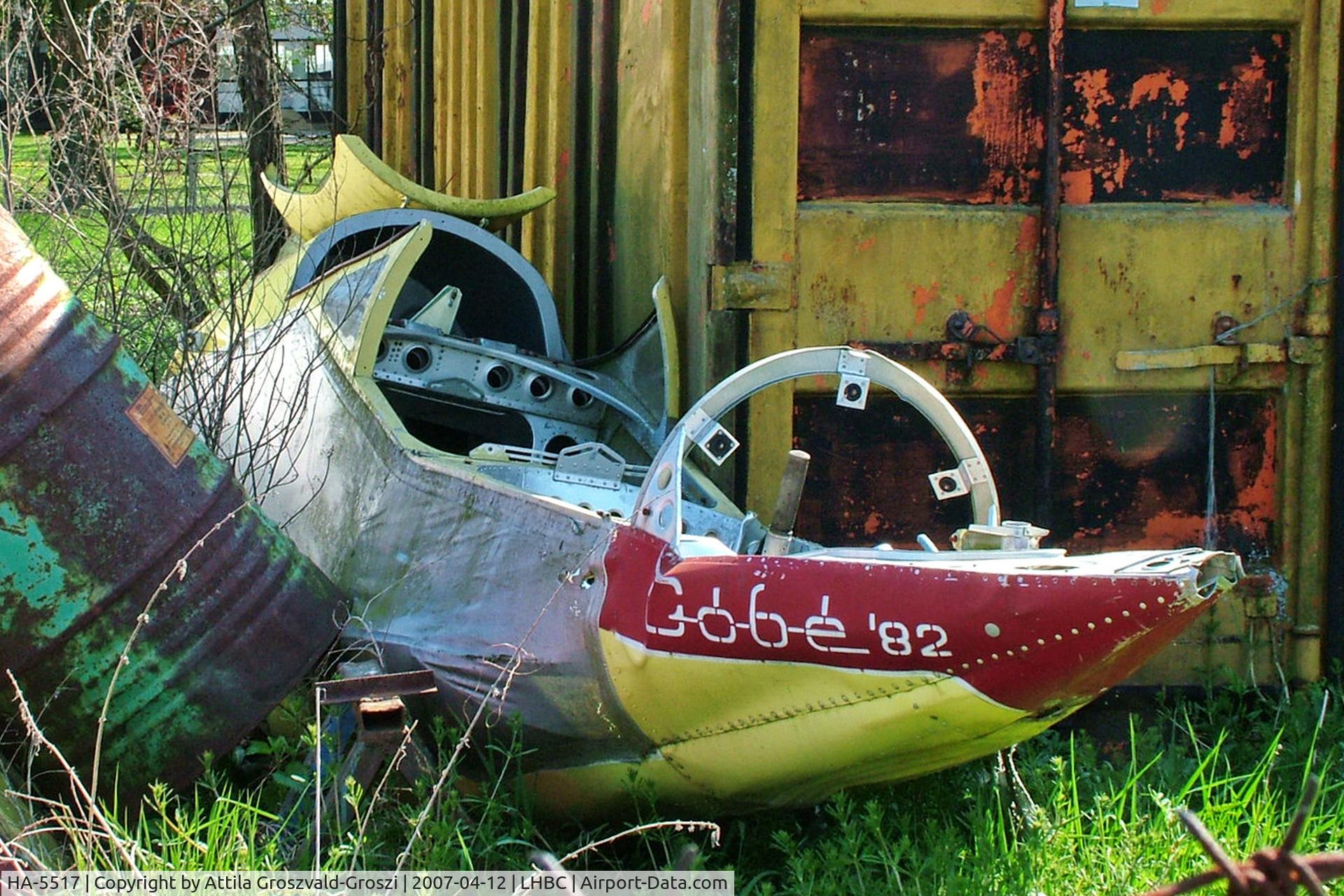 HA-5517, 1984 Rubik R-26SU Góbé 82 C/N AA800033, LHBC - Békéscsaba Airport, Hungary
