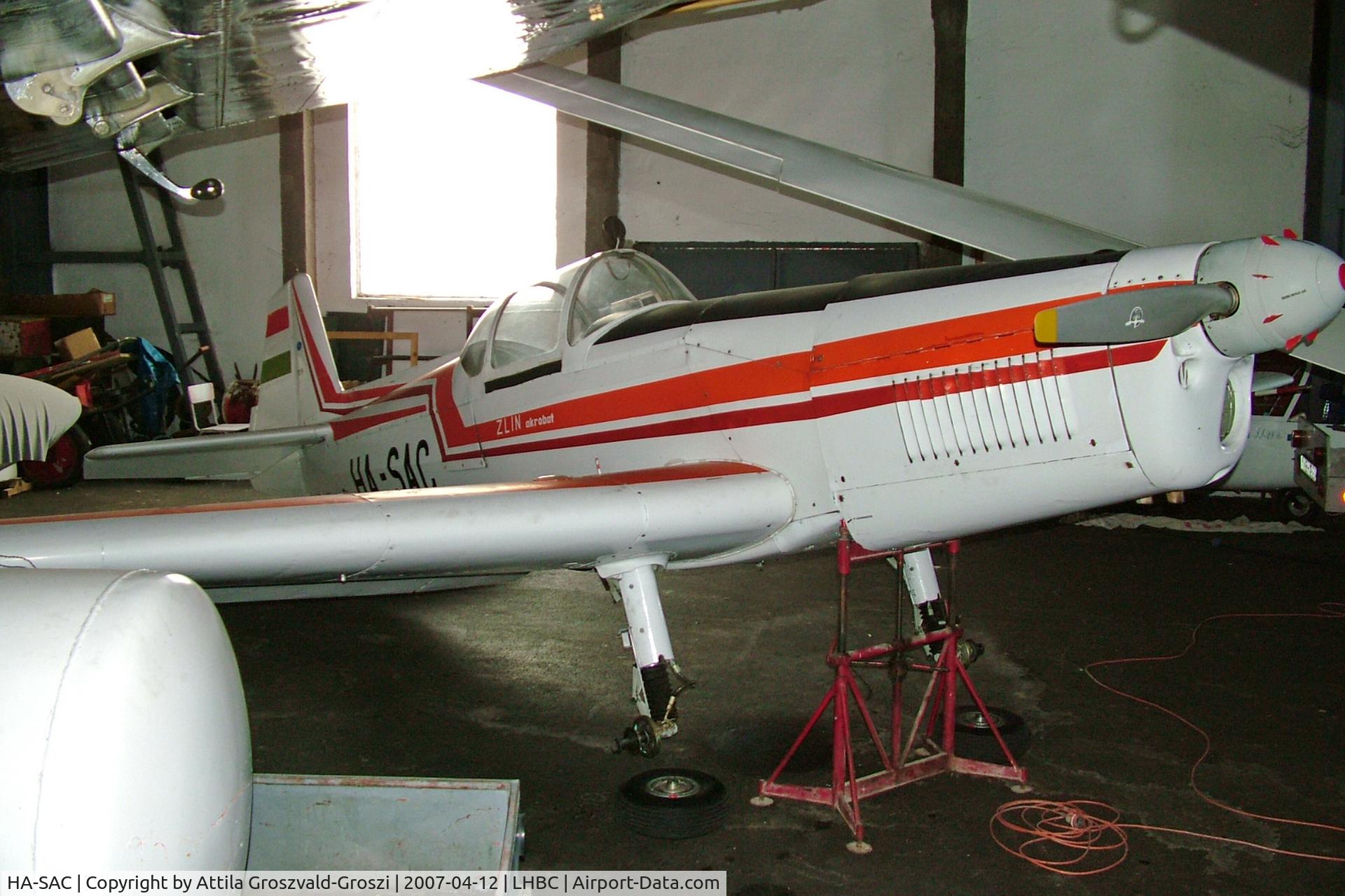 HA-SAC, 1967 Zlin Z-526A / AM Akrobat C/N 1019, LHBC - Békéscsaba Airport, Hungary