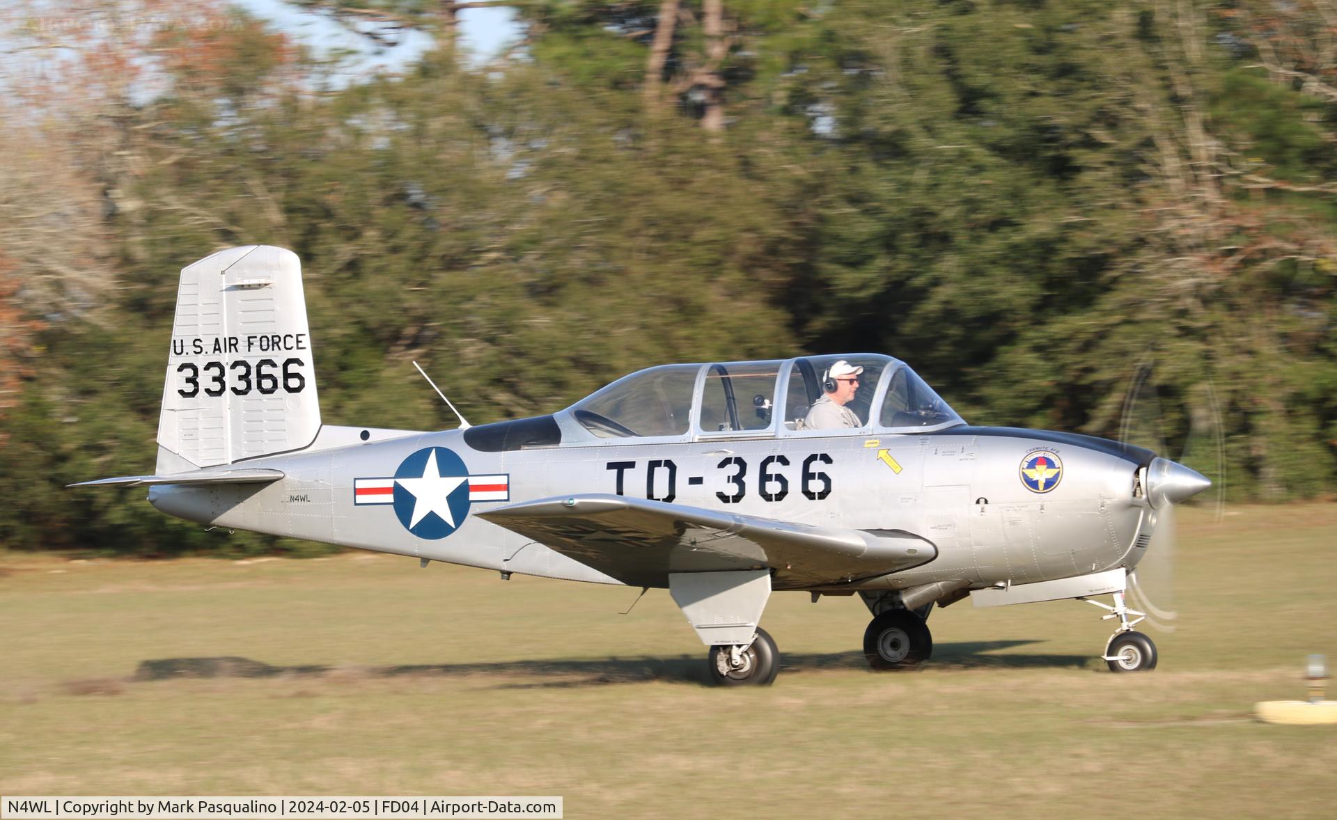 N4WL, Beech T-34A (A45) Mentor Mentor C/N G-127, Beech T-34A