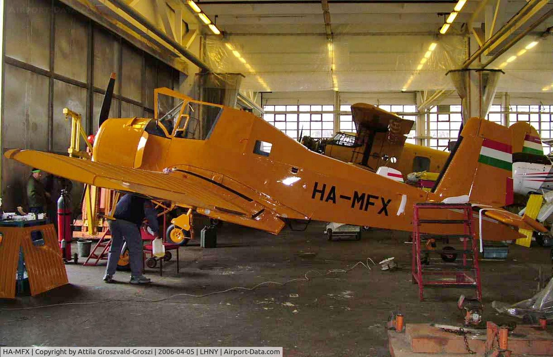 HA-MFX, 1969 Let Z-37A Cmelak C/N 08-24, LHNY - Nyíregyháza Airport, Hungary