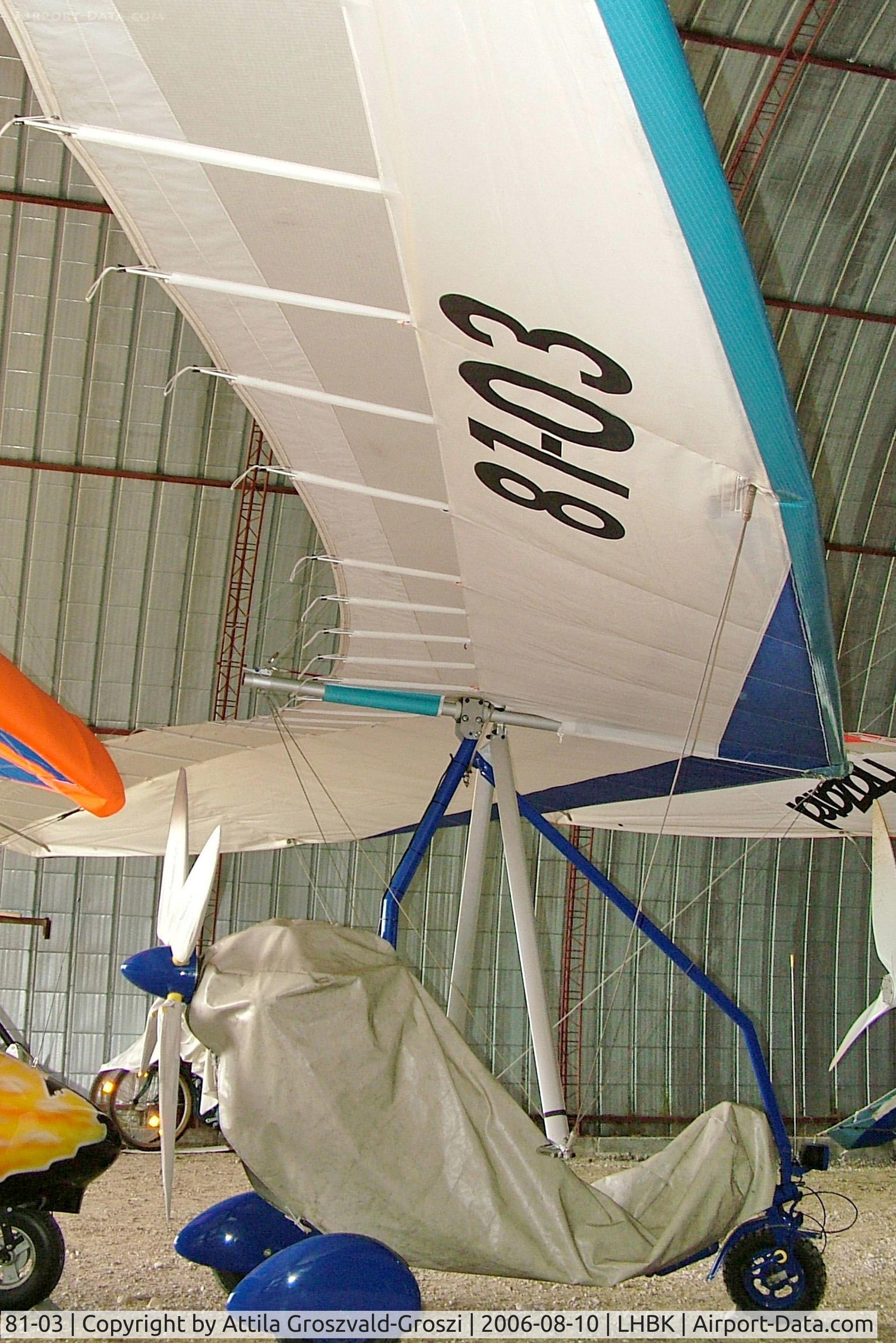 81-03, Pipistrel Spider / Hazard, LHBK - Balatonkeresztúr Airport, Hungary