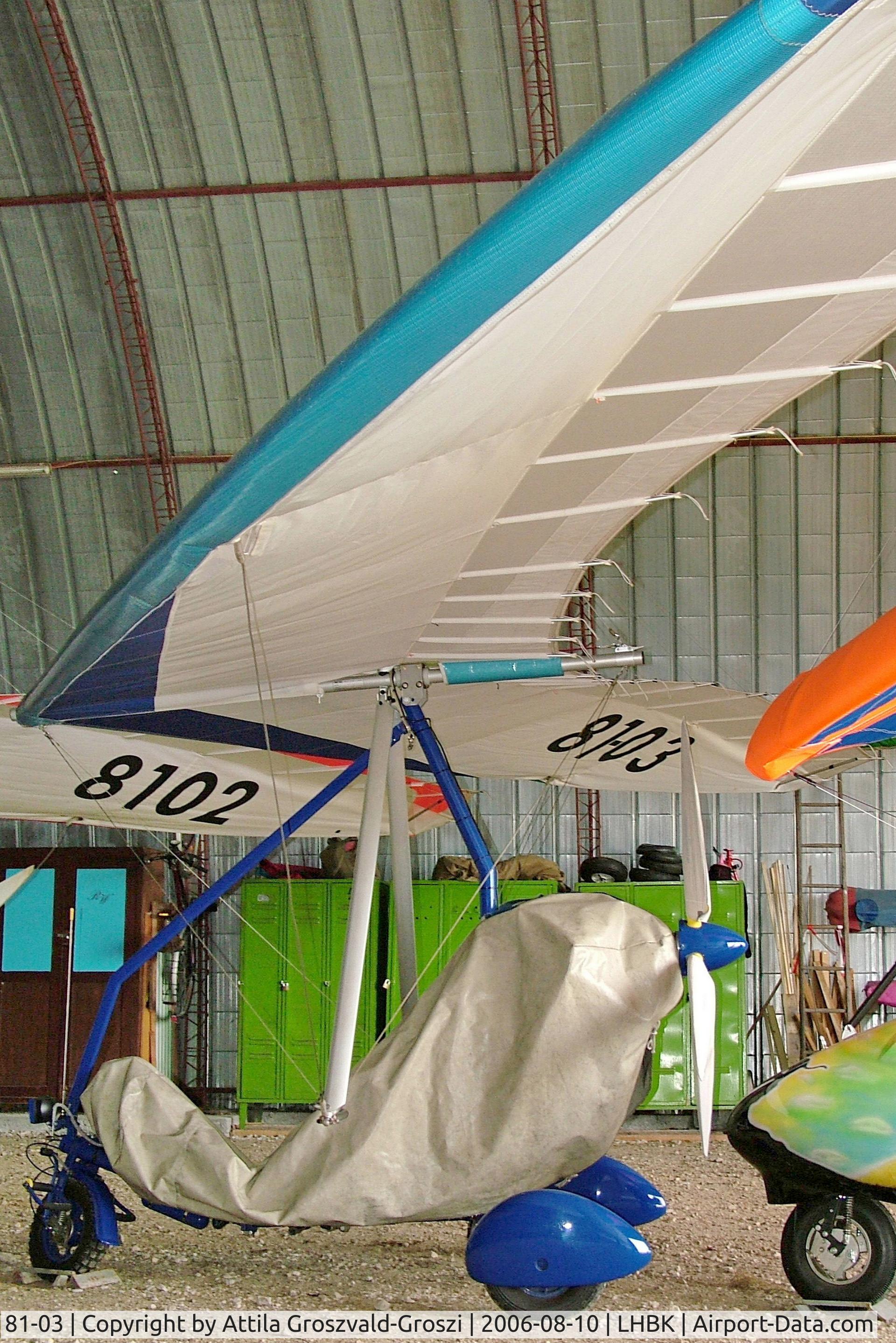 81-03, Pipistrel Spider / Hazard, LHBK - Balatonkeresztúr Airport, Hungary