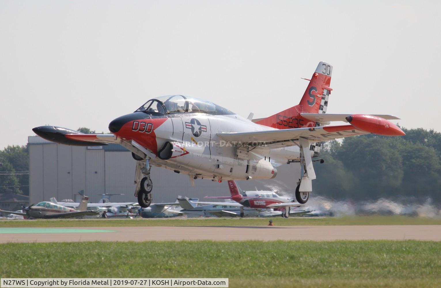 N27WS, North American T-2B Buckeye C/N 310-30, OSH 19 zx