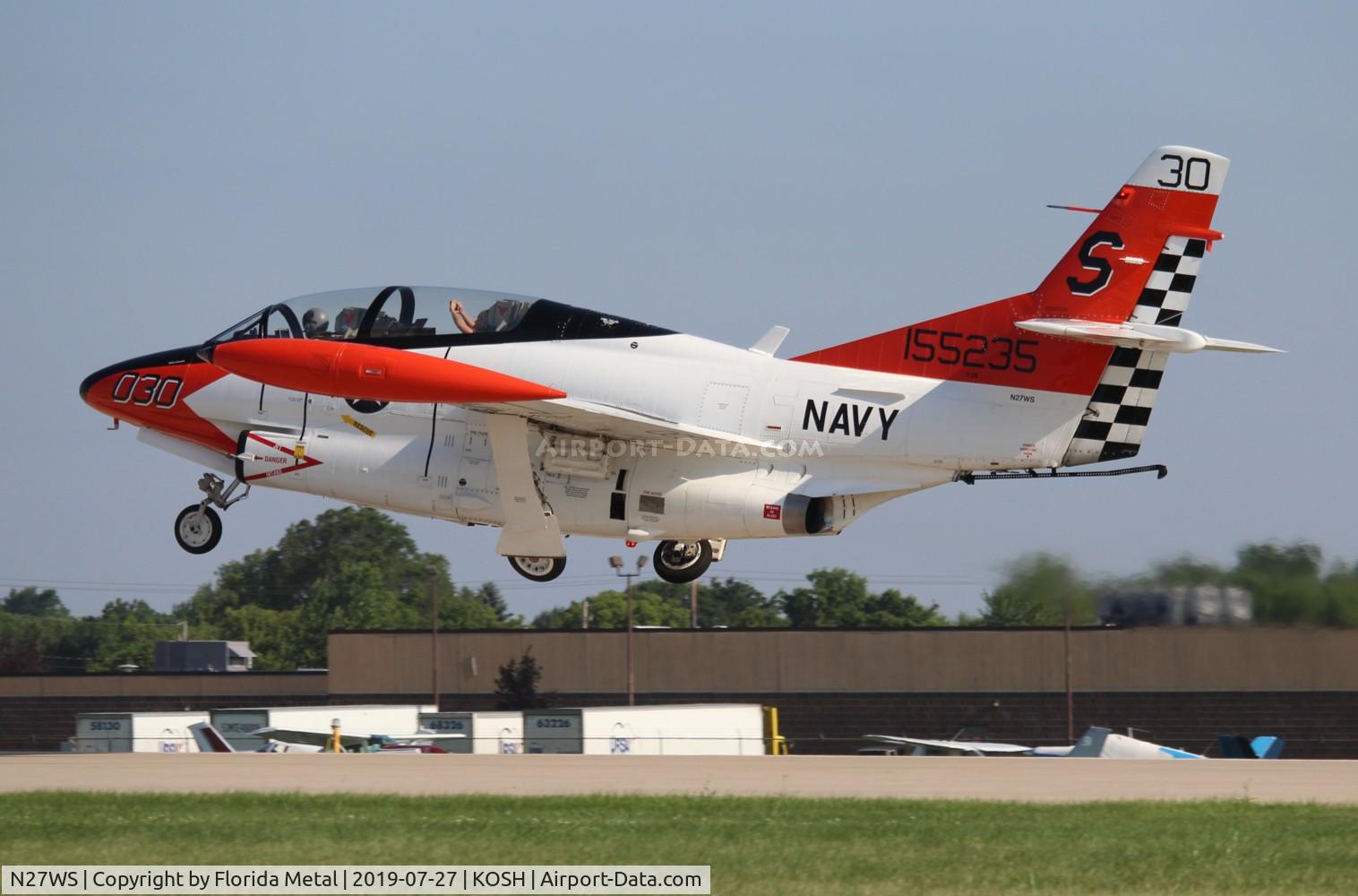 N27WS, North American T-2B Buckeye C/N 310-30, T-2 zx