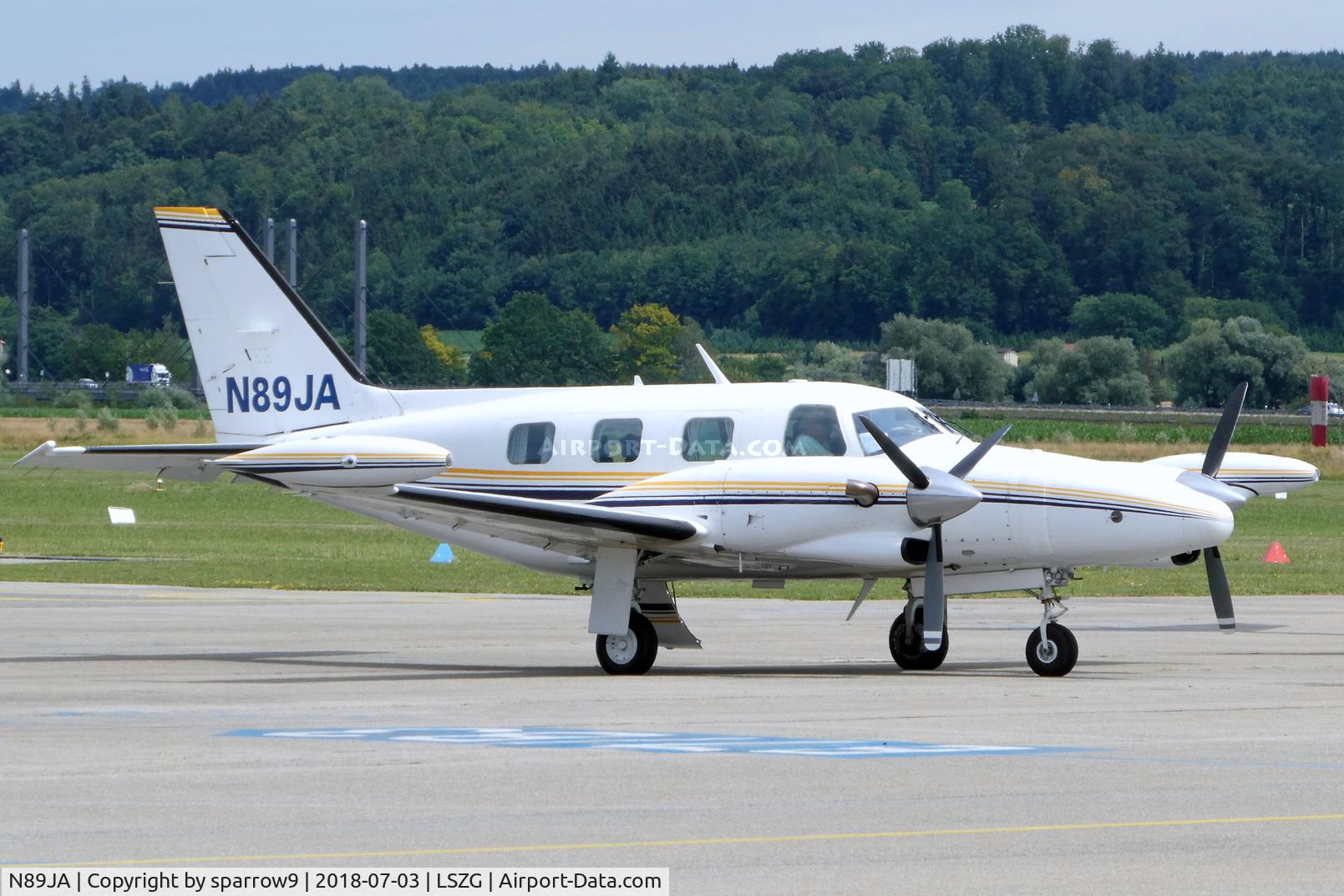 N89JA, 1979 Piper PA-31T Cheyenne II C/N 31T-7920030, At Grenchen.