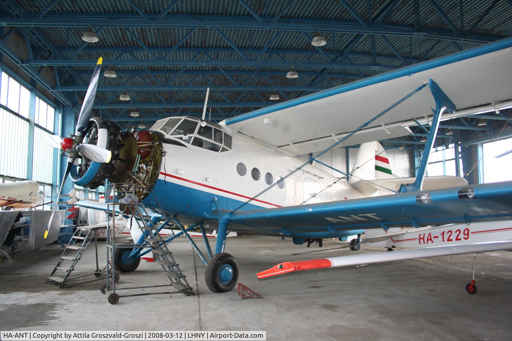 HA-ANT, 1987 PZL-Mielec An-2 TD C/N 1G230-22, LHNY - Nyíregyháza Airport, Hungary