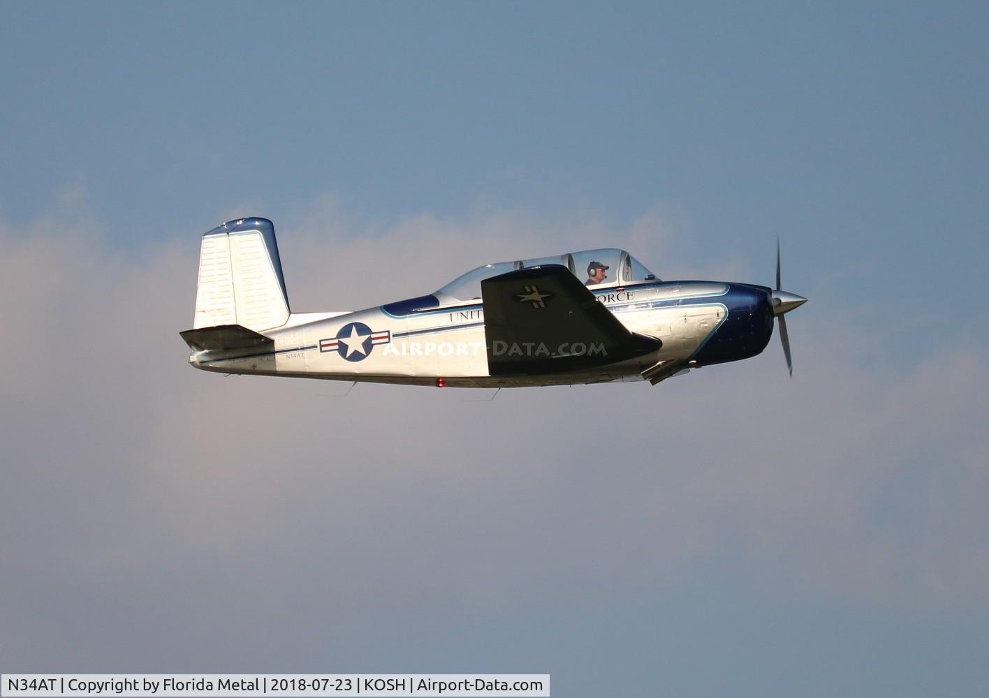 N34AT, 1957 Beech T-34A (A45) Mentor Mentor C/N G-139, OSH 18 zx