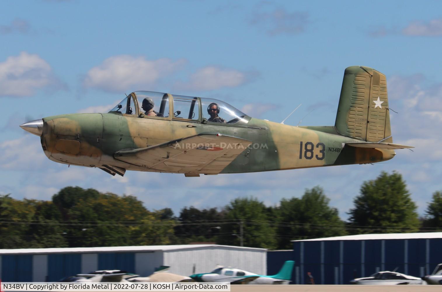 N34BV, 1956 Beech T-34A Mentor Mentor C/N CG-152, T-34 zx