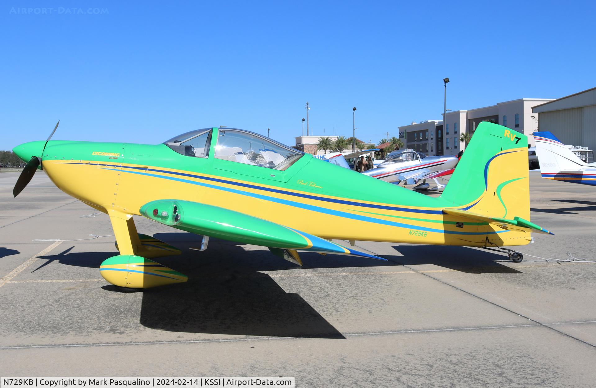 N729KB, 2007 Van's RV-7 C/N 72330, Vans RV-7