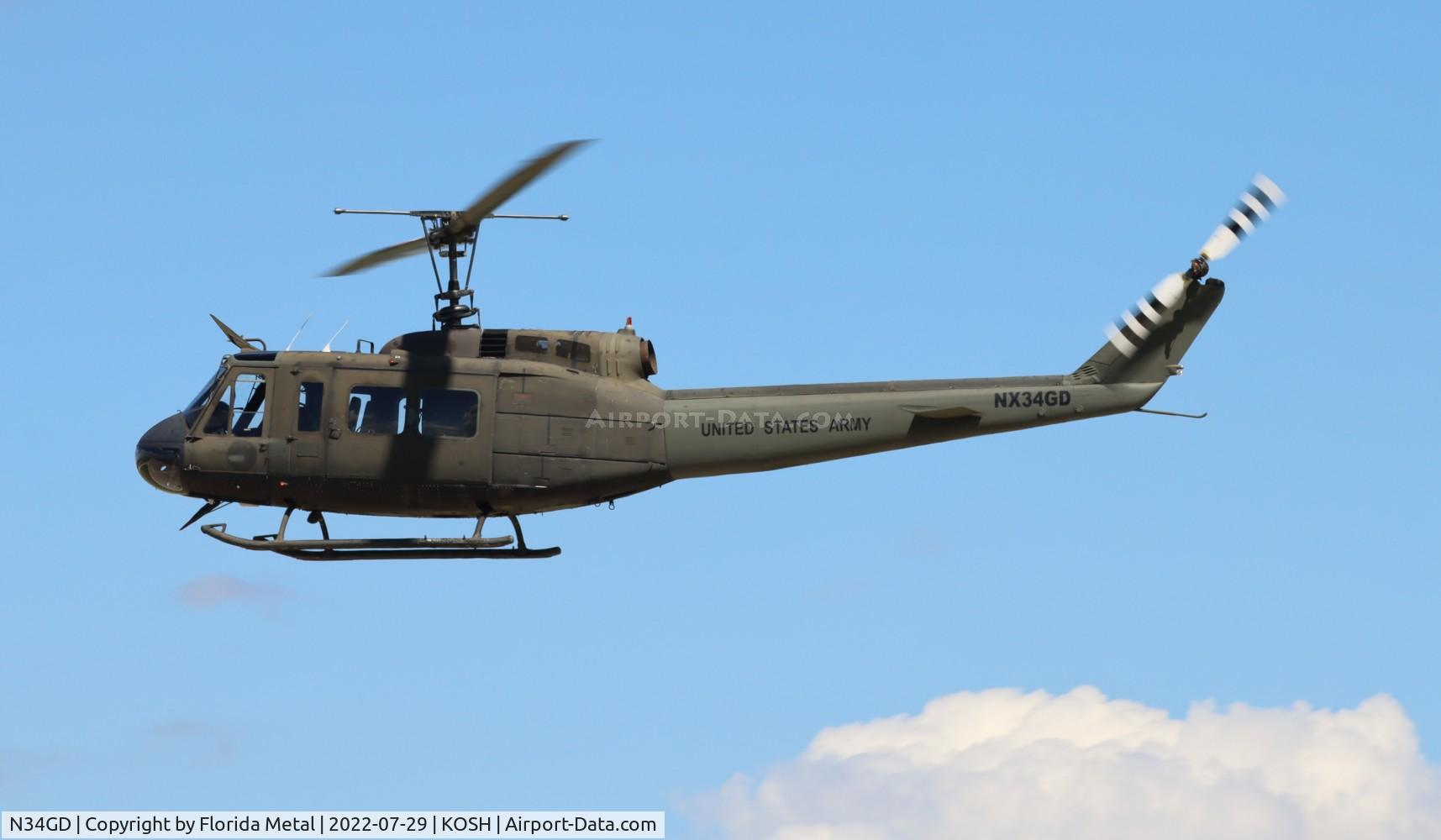 N34GD, Bell UH-1H Iroquois C/N 8539, UH-1 zx