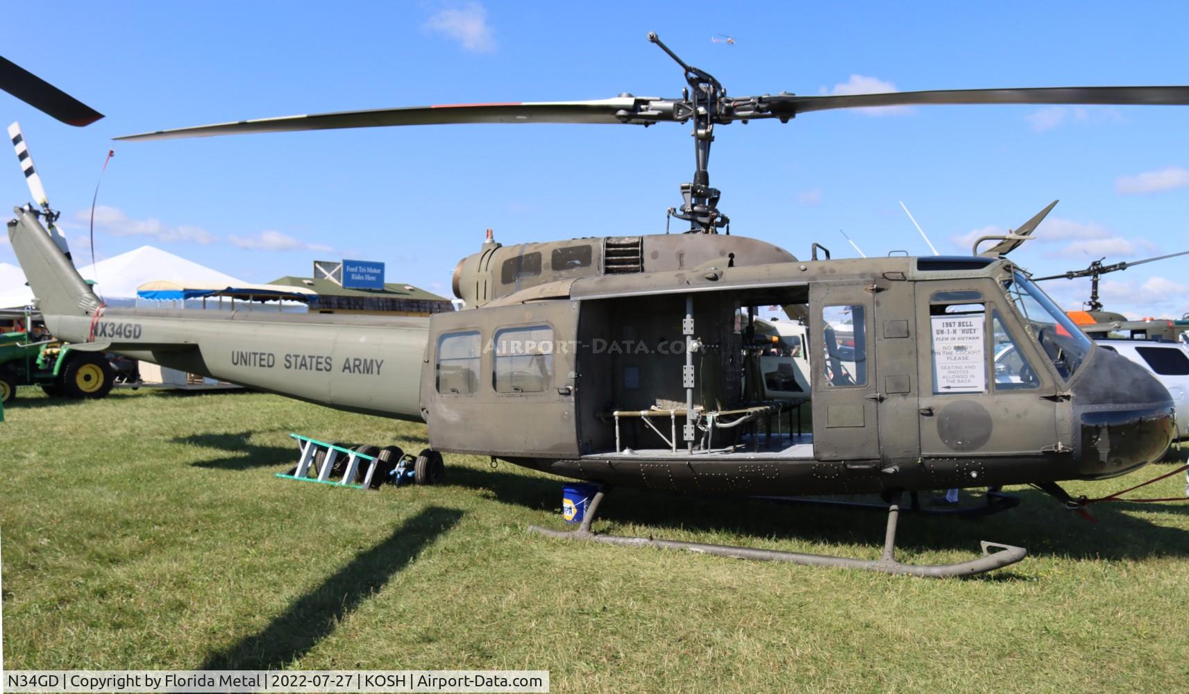 N34GD, Bell UH-1H Iroquois C/N 8539, UH-1 zx