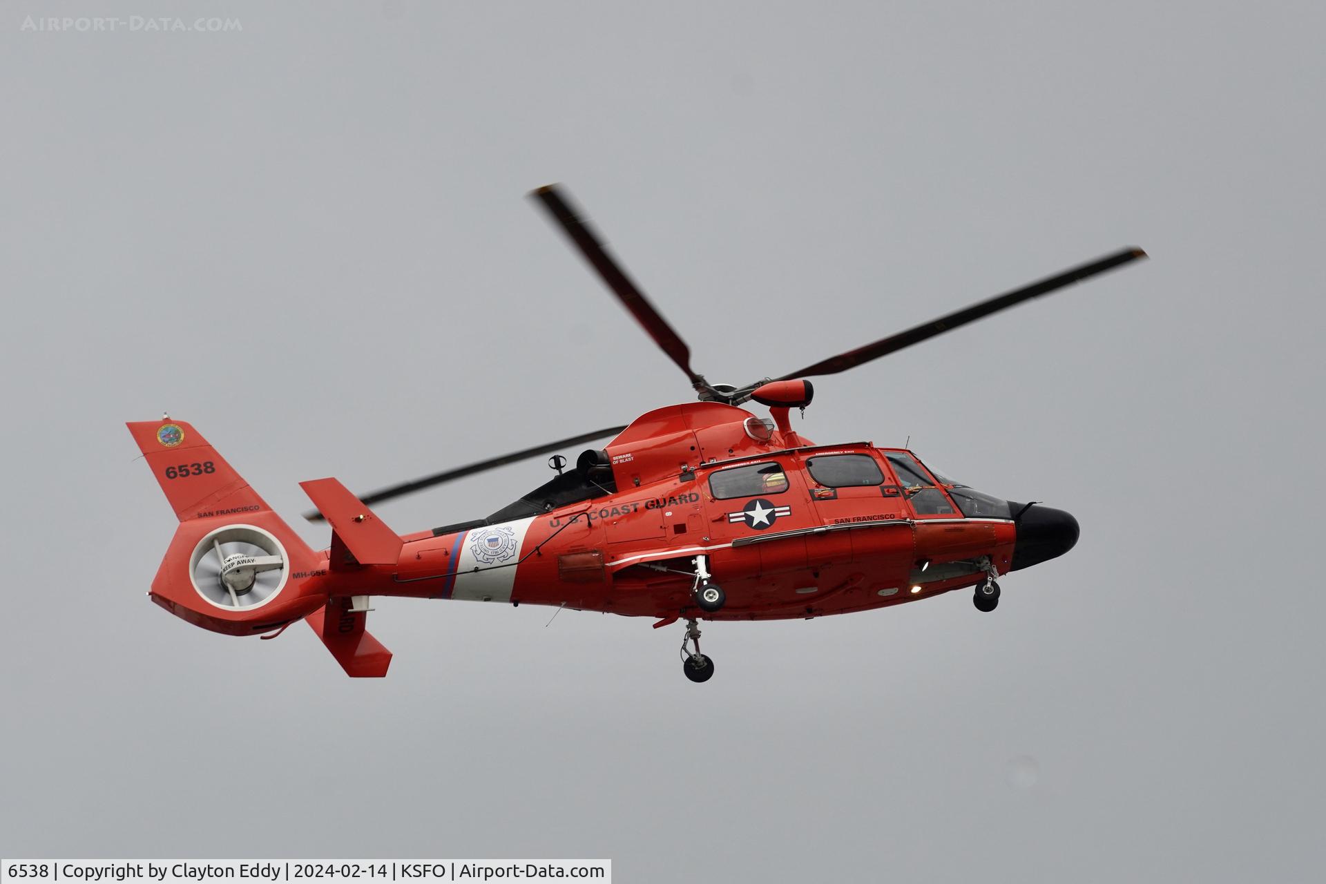 6538, Aerospatiale HH-65C Dolphin C/N 6043, SFO 2024.