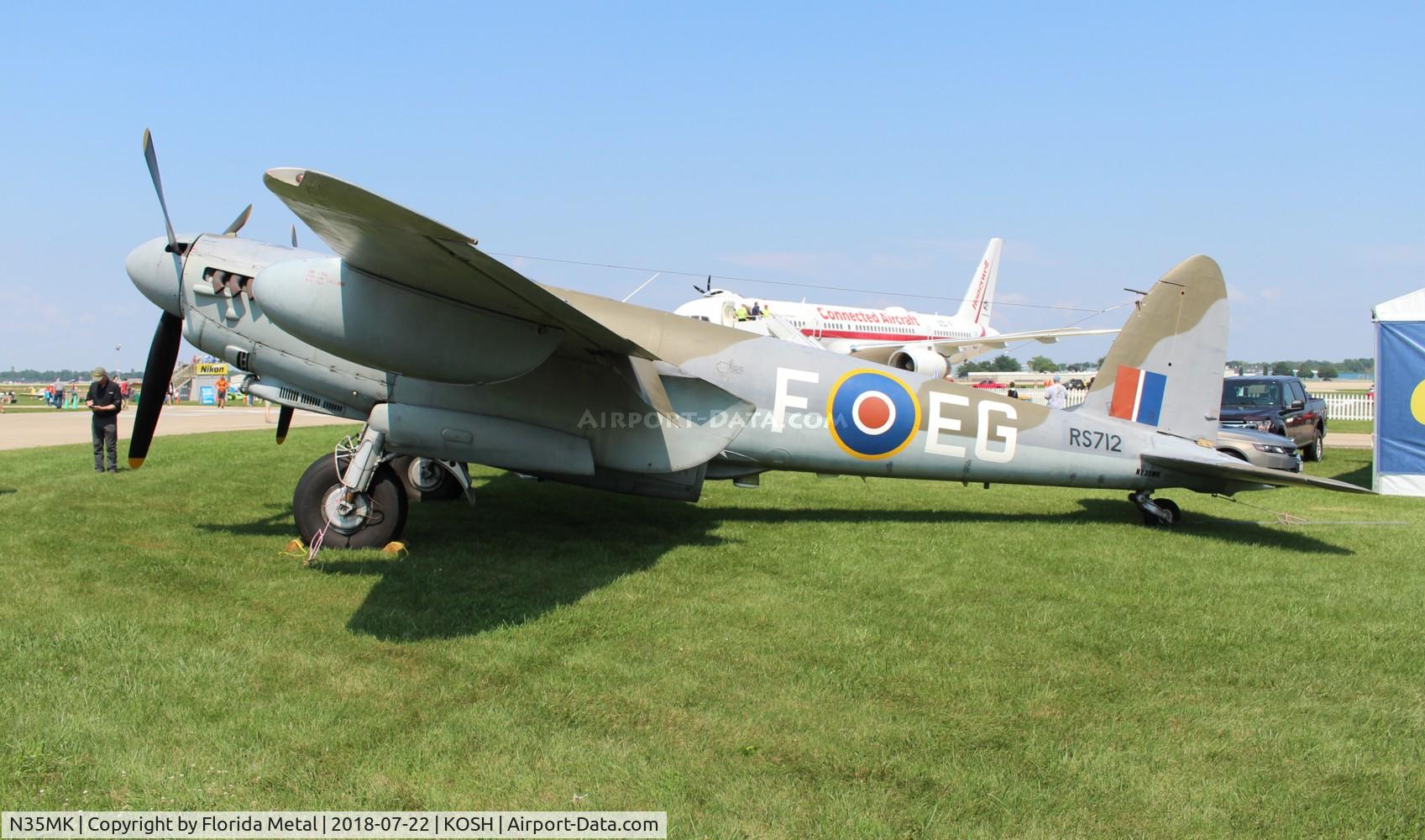 N35MK, 1946 De Havilland DH-98 Mosquito TT.35 C/N RS-712, Mosquito zx