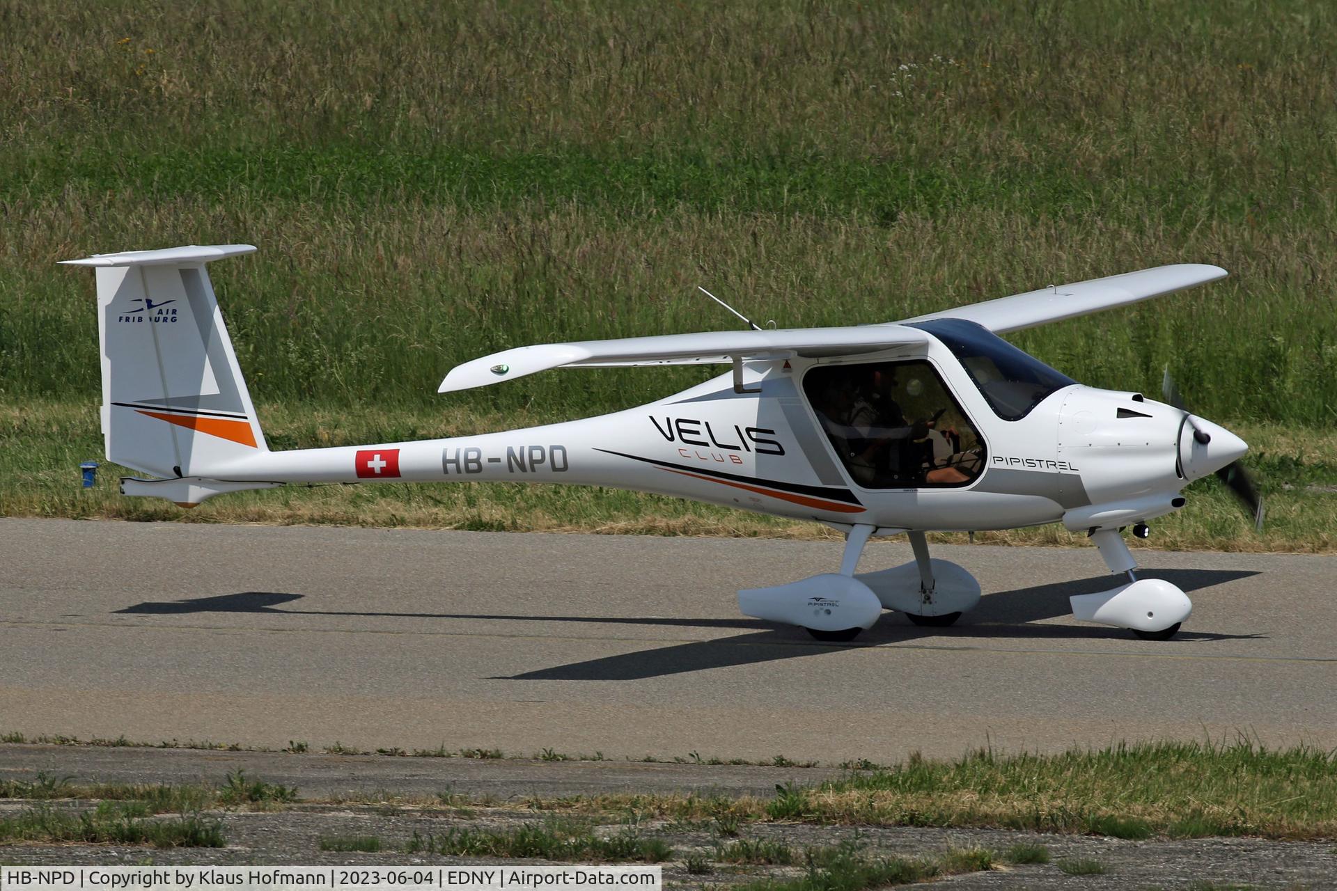 HB-NPD, 2021 Pipistrel Virus SW 121C Velis Club C/N VSW121C0091, on the taxiway