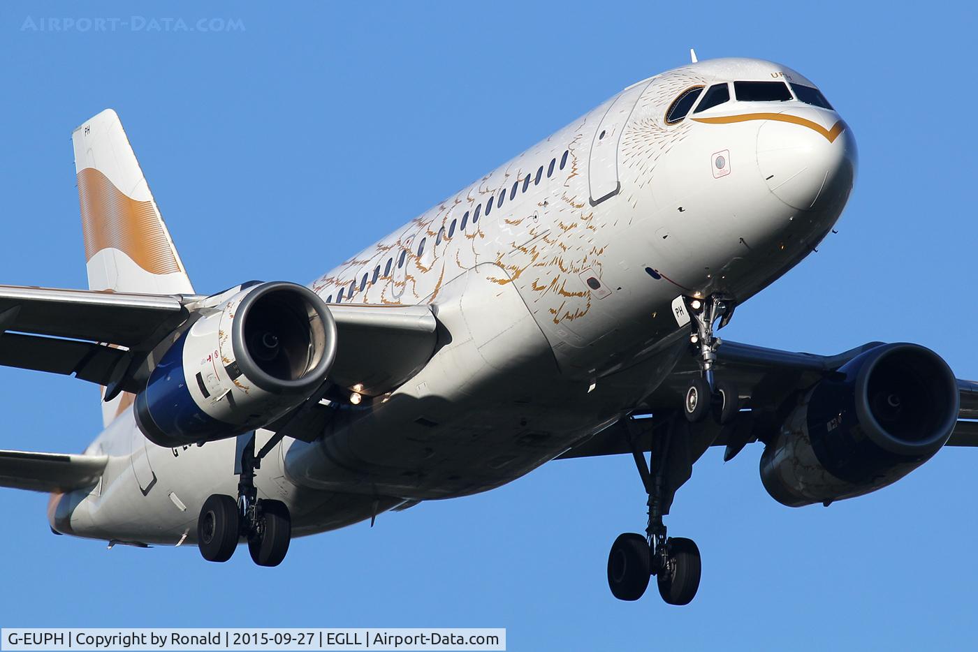 G-EUPH, 2000 Airbus A319-131 C/N 1225, at lhr