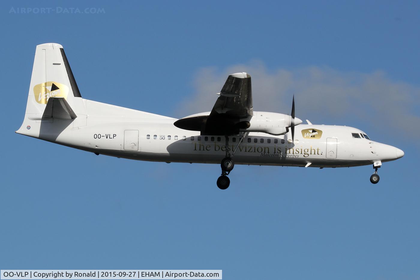 OO-VLP, 1991 Fokker 50 C/N 20209, at spl