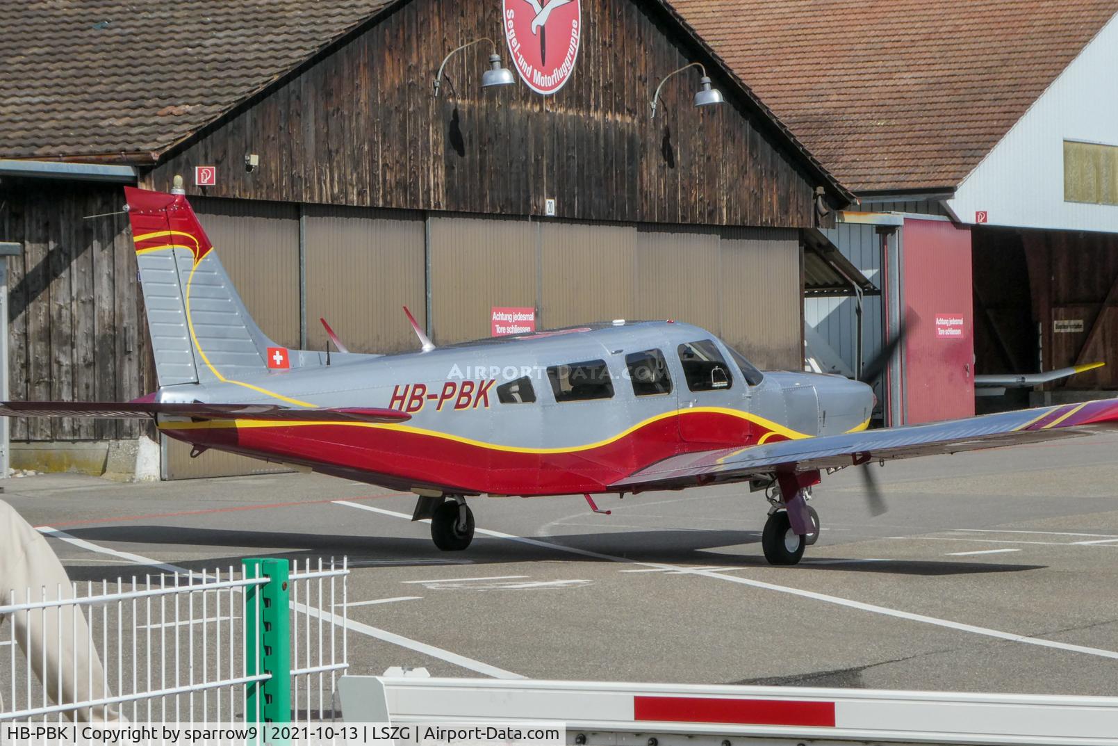 HB-PBK, 1976 Piper PA-32R-300 Cherokee Lance C/N 32R-7780141, At Grenchen