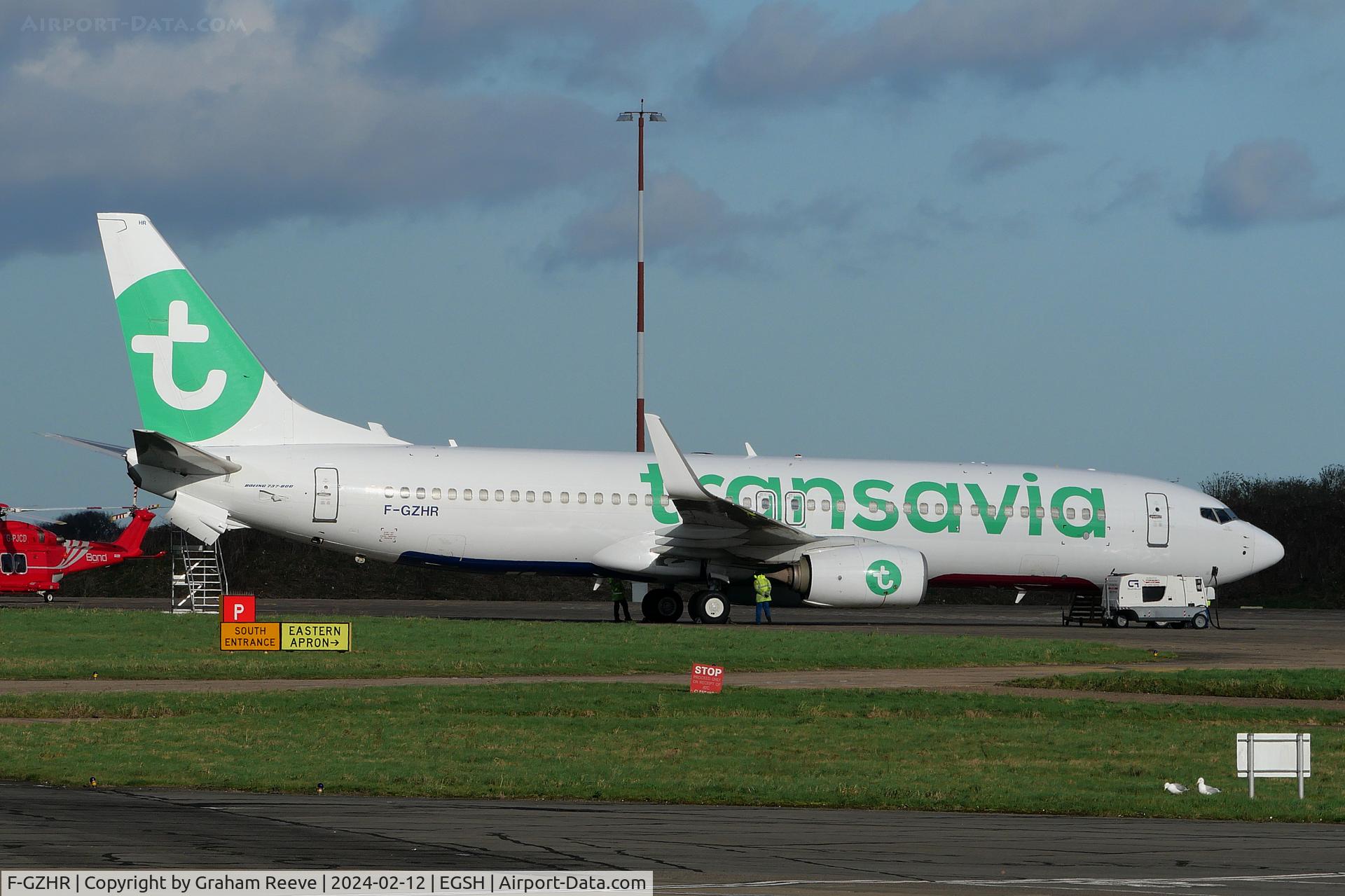 F-GZHR, 2015 Boeing 737-8K2 C/N 43913, Parked at Norwich.