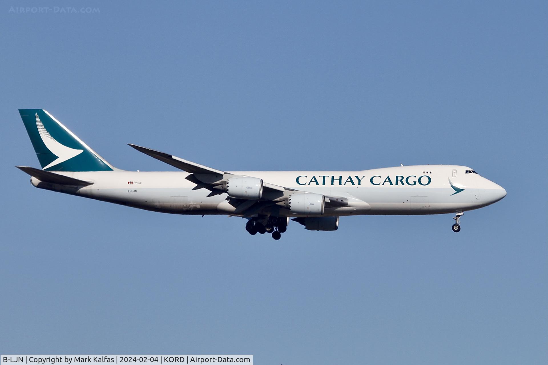 B-LJN, 2016 Boeing 747-867F/SCD C/N 62823, B748 Cathay Pacific Boeing 747-867F/SCD B-LJN CPA3068  PANC-KORD