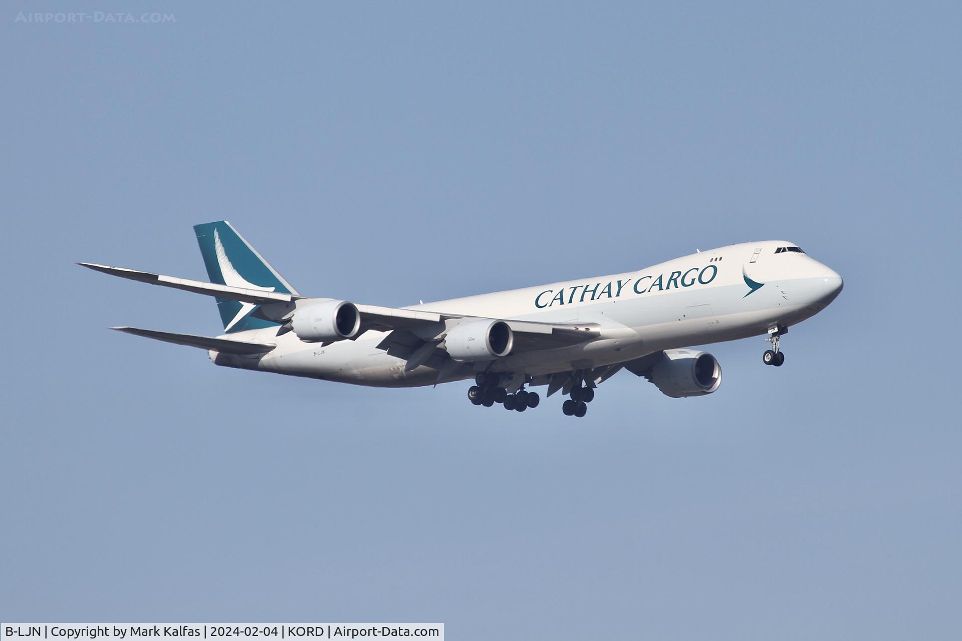 B-LJN, 2016 Boeing 747-867F/SCD C/N 62823, B748 Cathay Pacific Boeing 747-867F/SCD B-LJN CPA3068  PANC-KORD