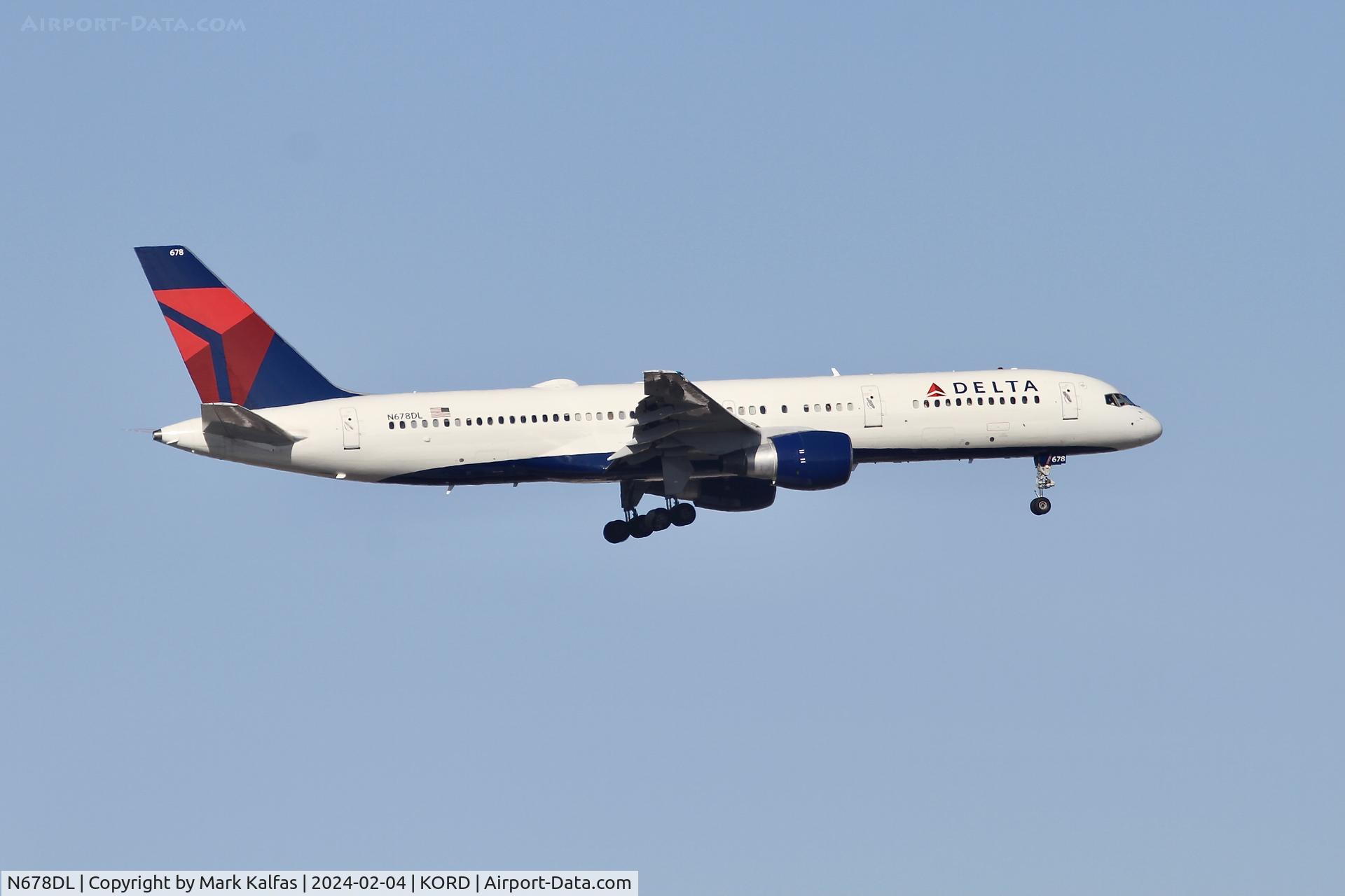 N678DL, 1998 Boeing 757-232 C/N 25983, B752 Delta Airlines BOEING 757-232 N678DL DAL1477 ATL-ORD