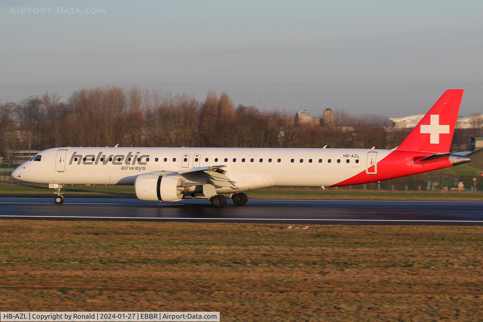 HB-AZL, Embraer E195-E2 C/N 19020059, at bru