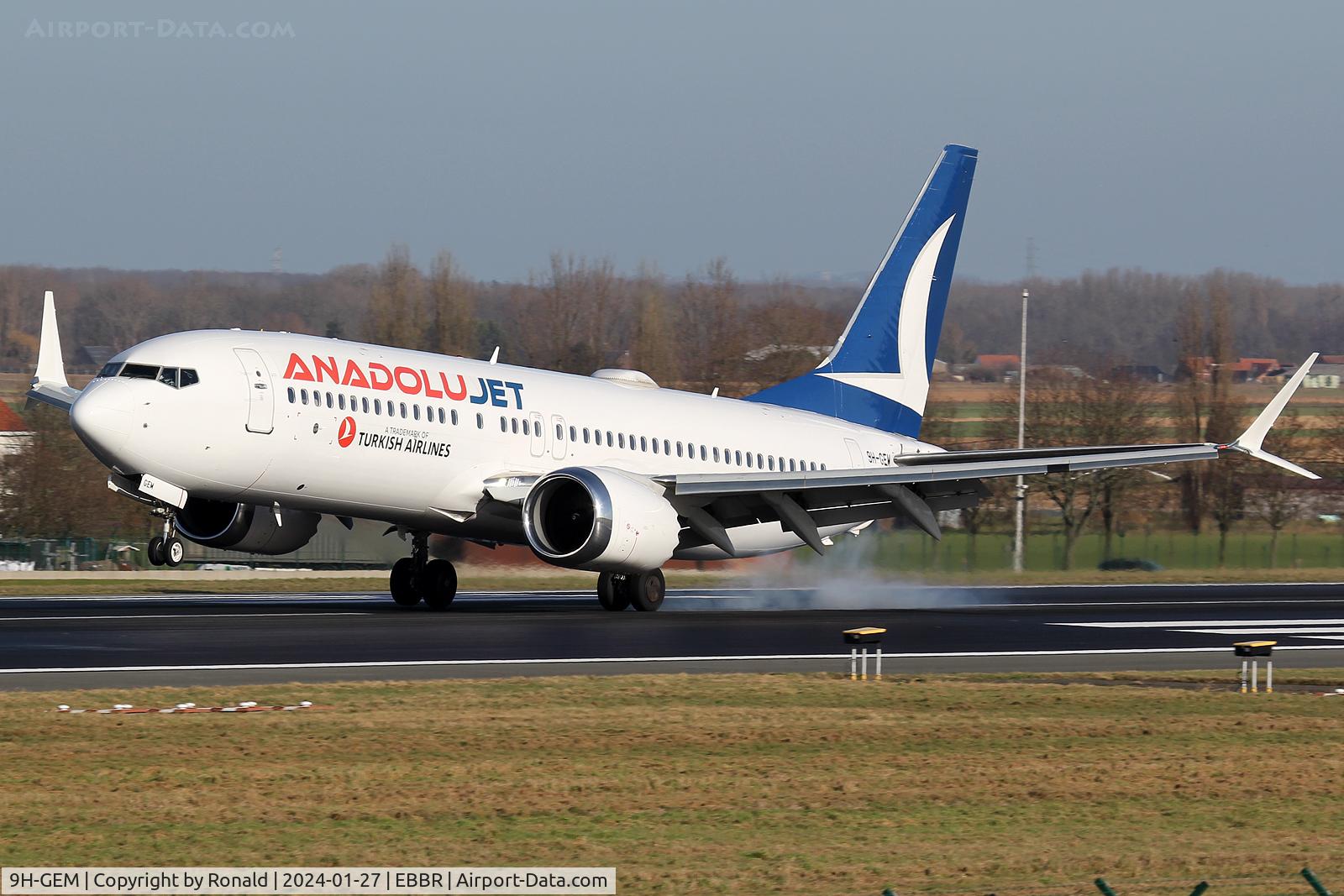 9H-GEM, 2017 Boeing 737-8 MAX C/N 42830, at bru